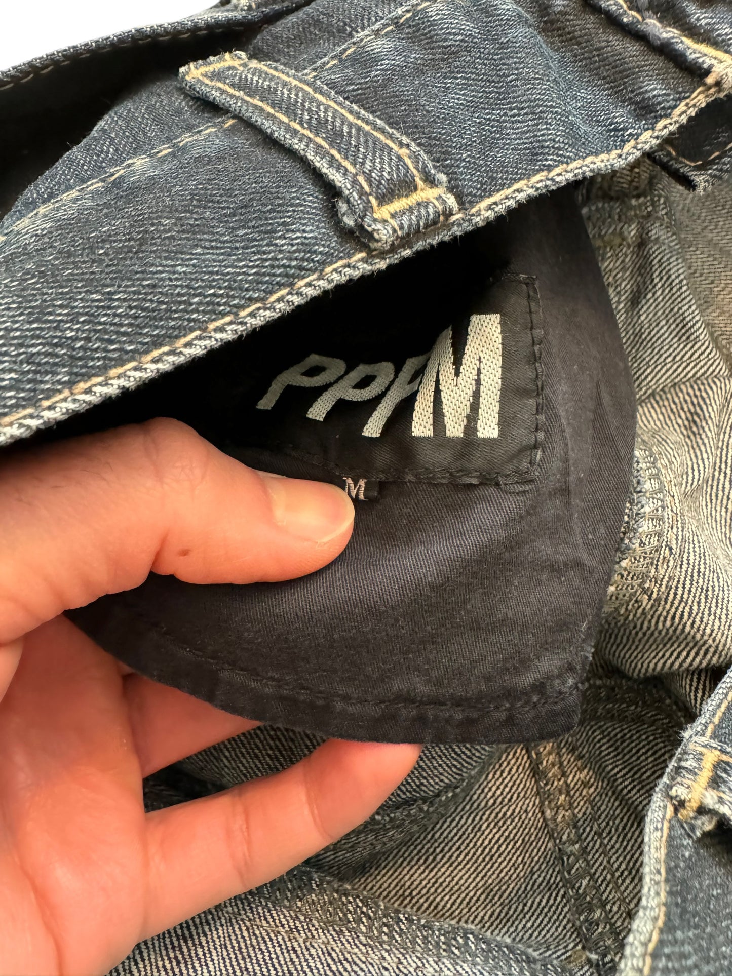 Double Waist Dark Indigo Denim