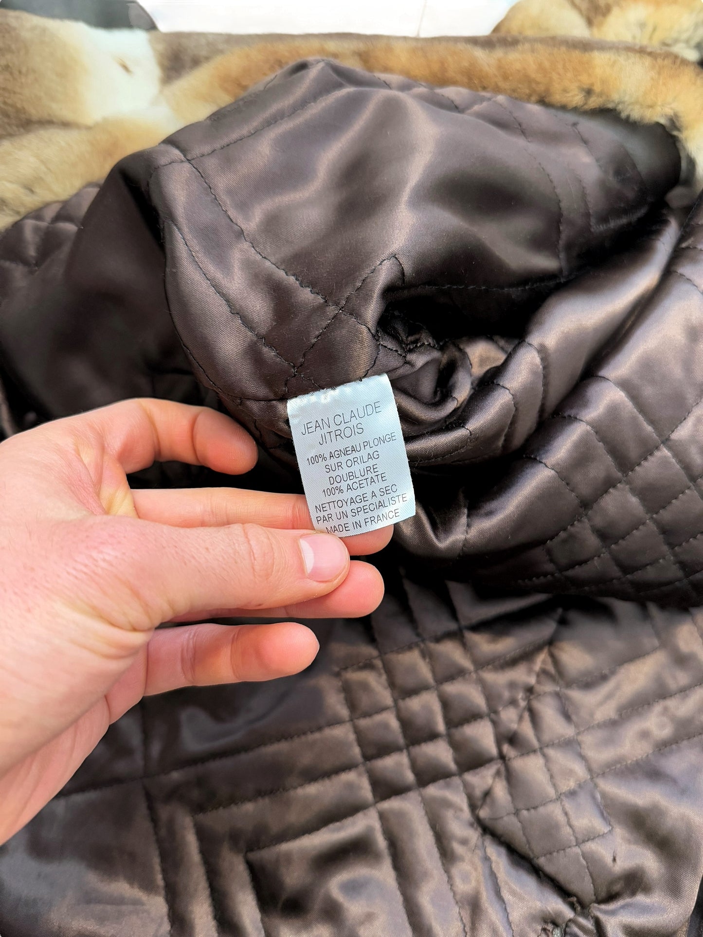 Rabbit Fur Lambskin Coat