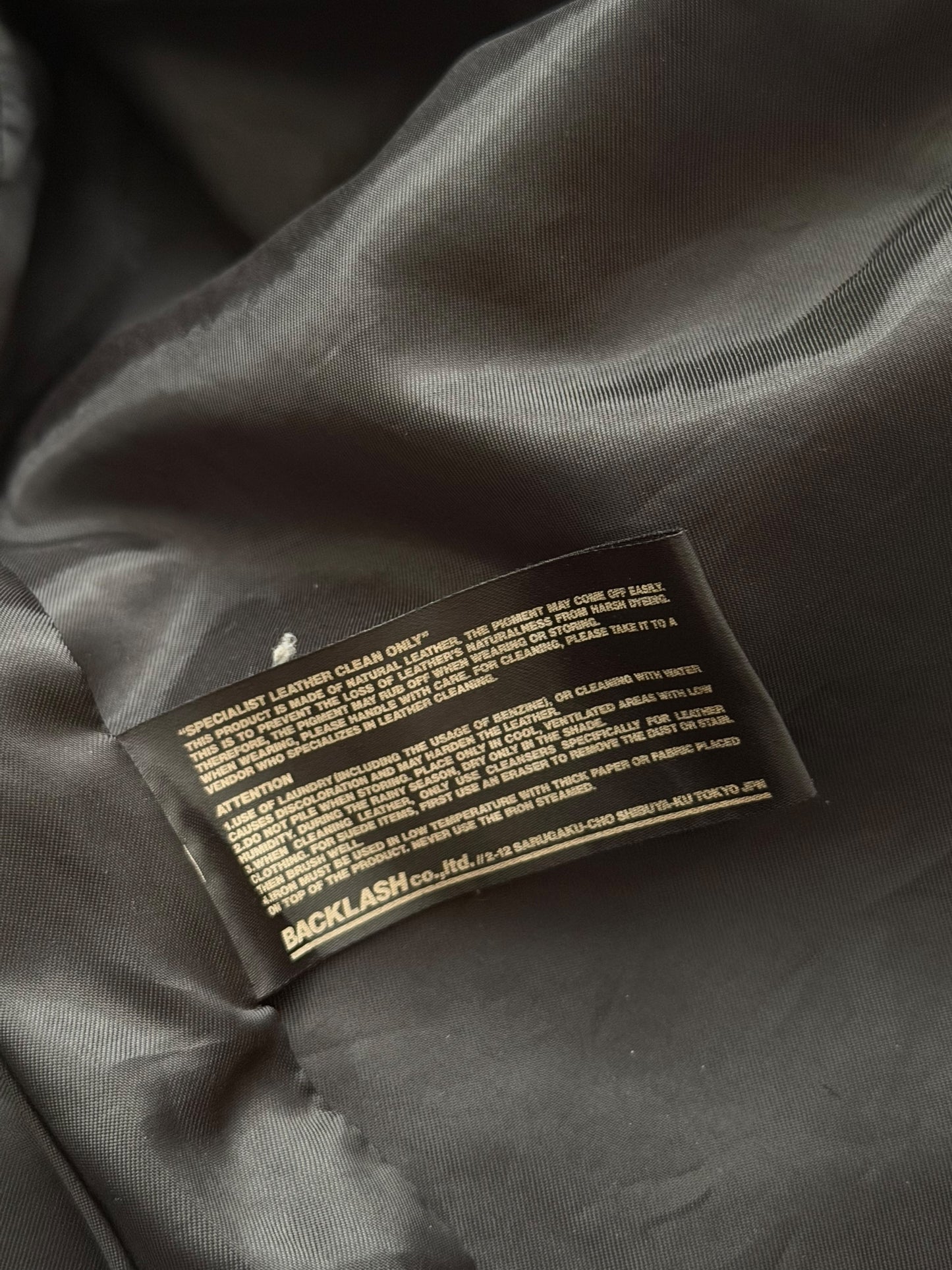 Special Garment Dye Spray Cow Leather Mod Coat Parka