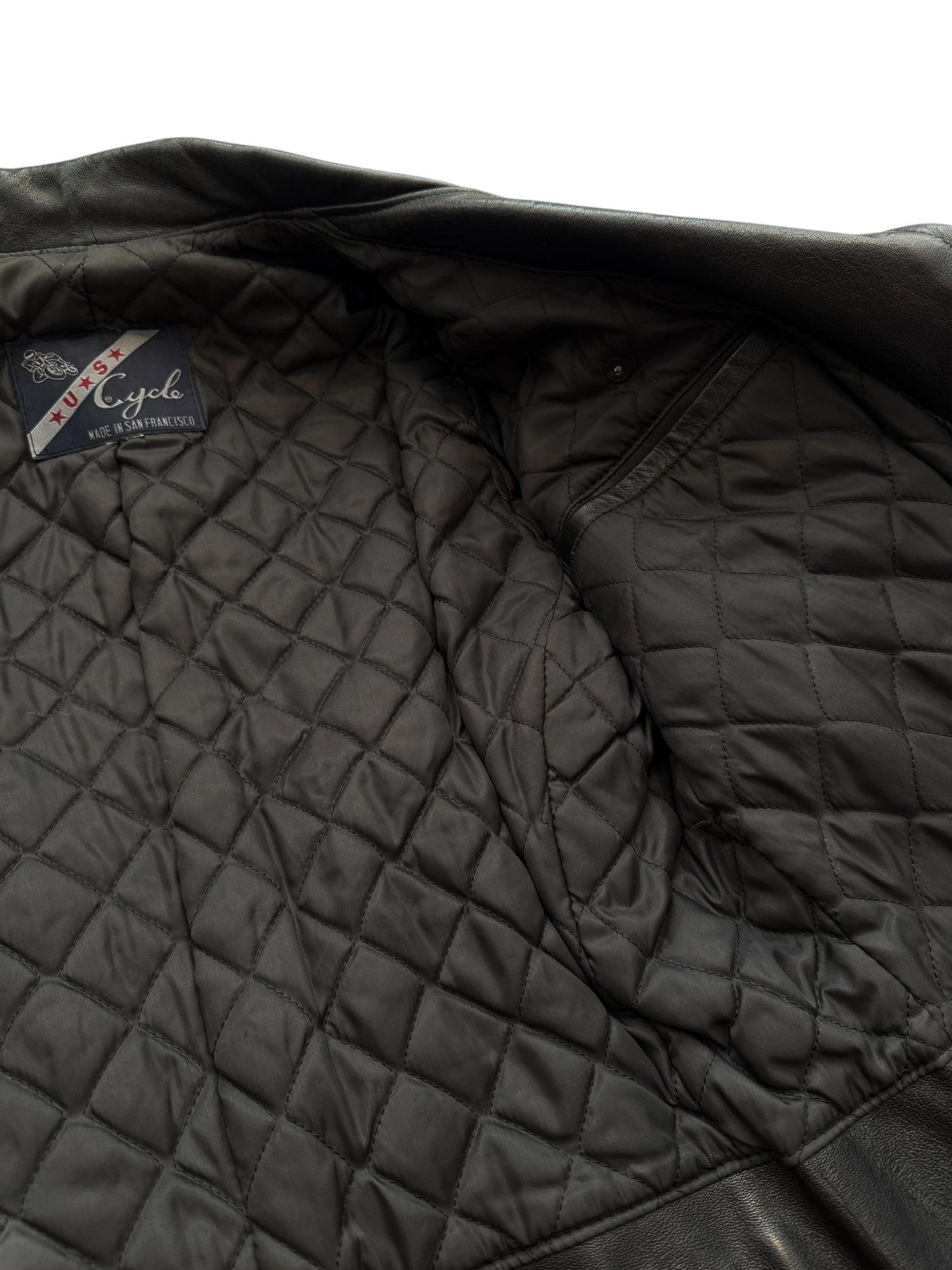 1970’s US Cycle San Francisco Leather Motorcycle Jacket