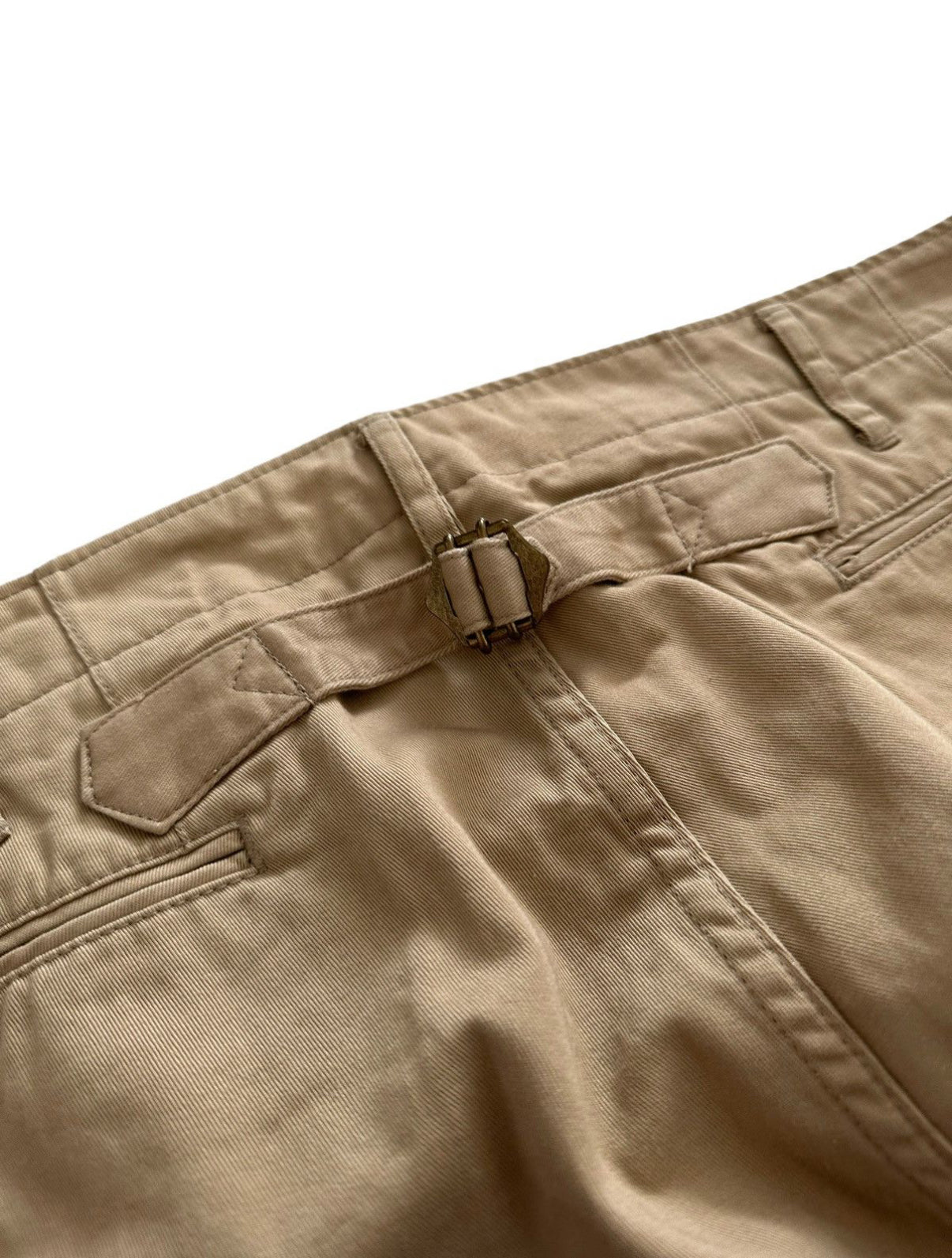 SS13 Khaki Pleat Chino Trouser