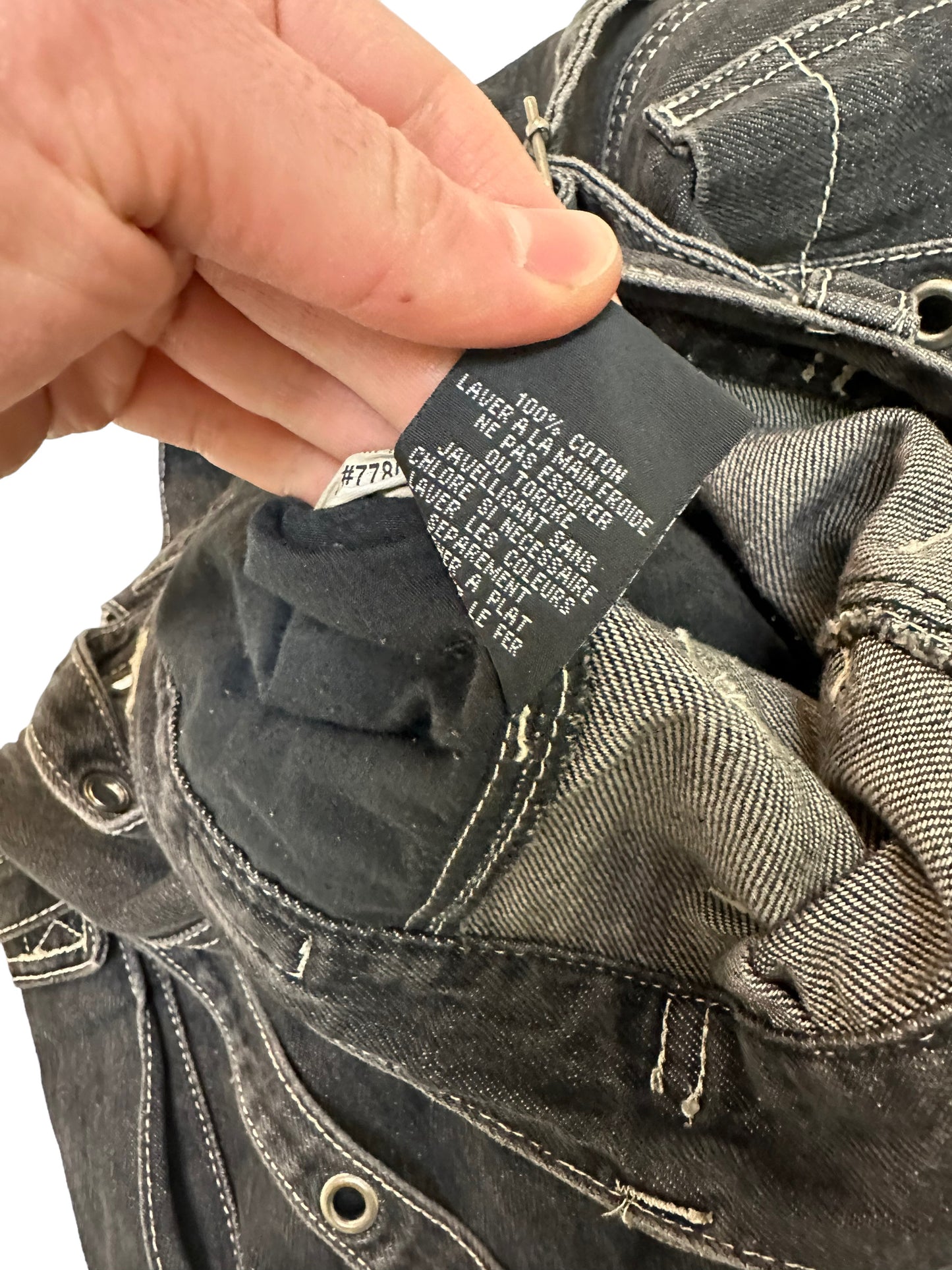 Y2K Denim Baggy Rave Cargo