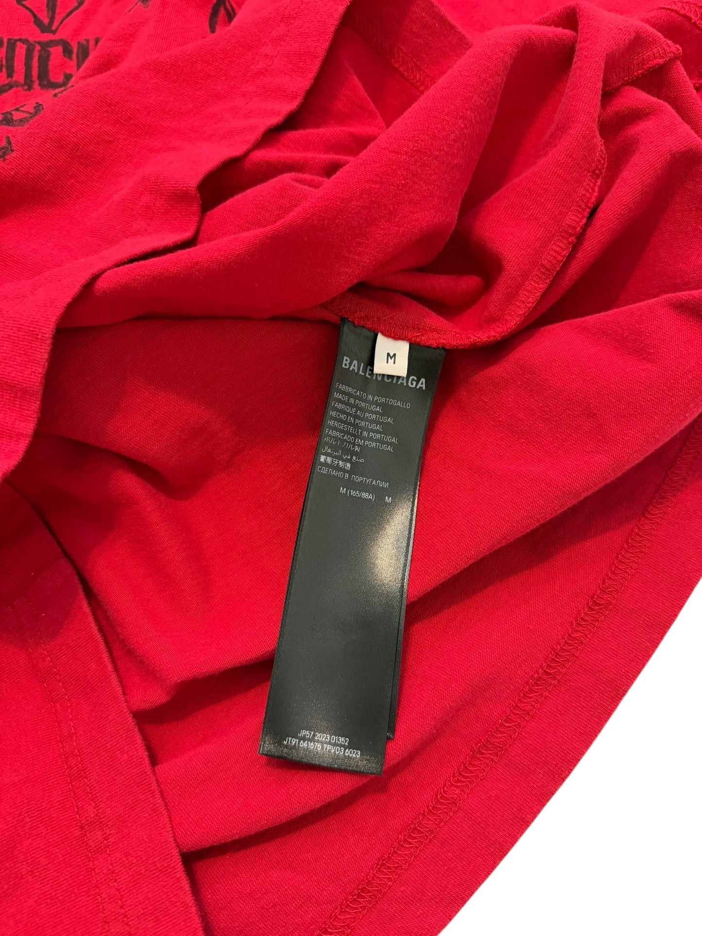 DIY Metal Goth Logo Red Shirt