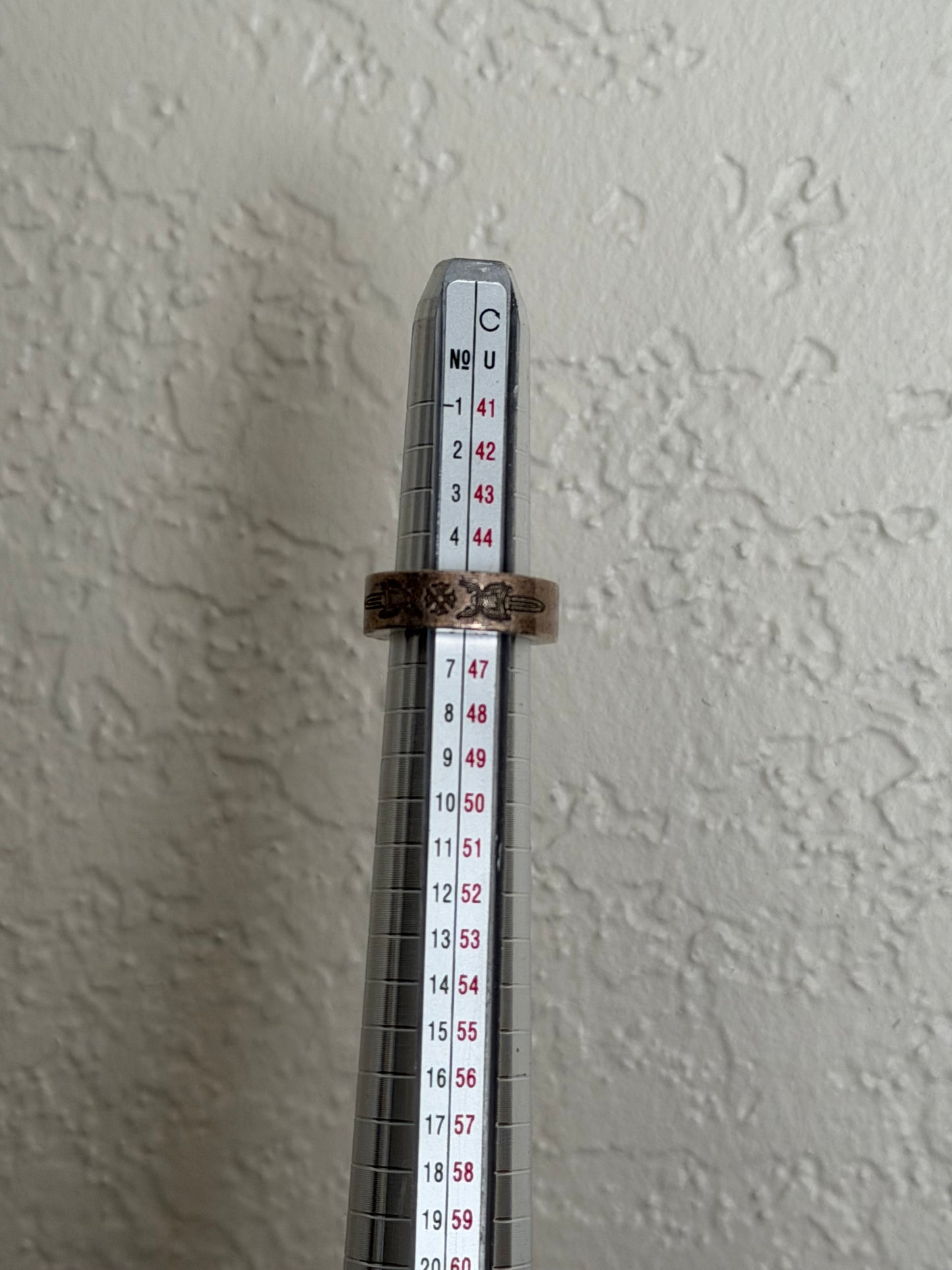 Dagger Crest Silver Ring