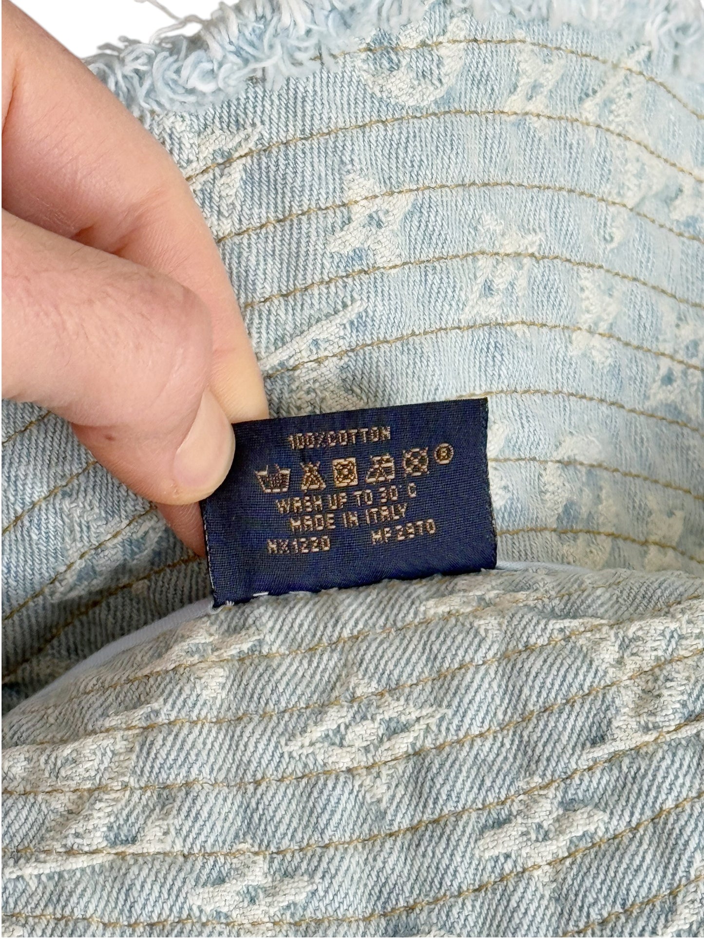 1/1 Crystal Rain Monogram Denim