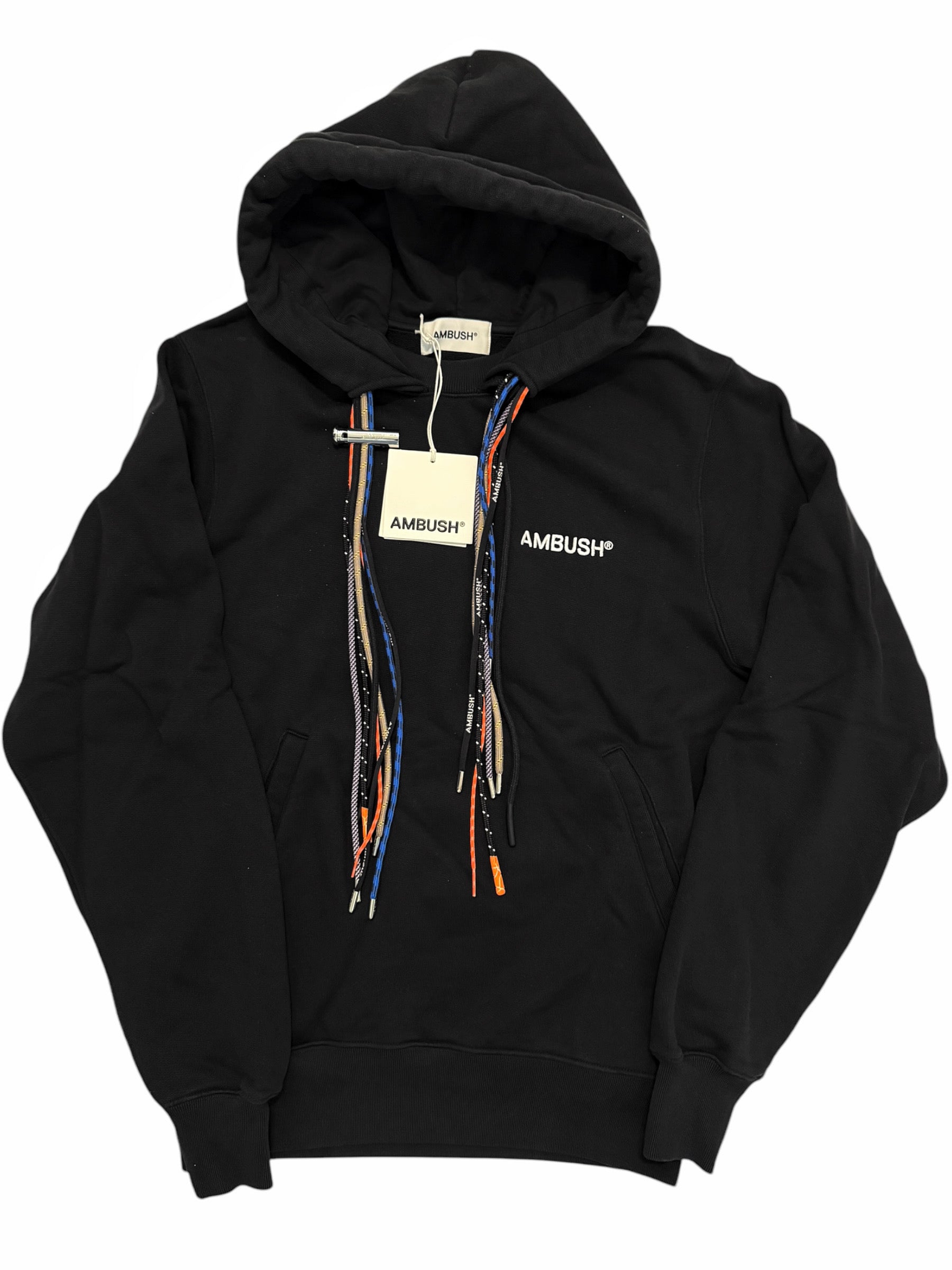 ambush MULTICORD HOODIE BLACK Hoodie | Black cord Multi-Drawstring 
