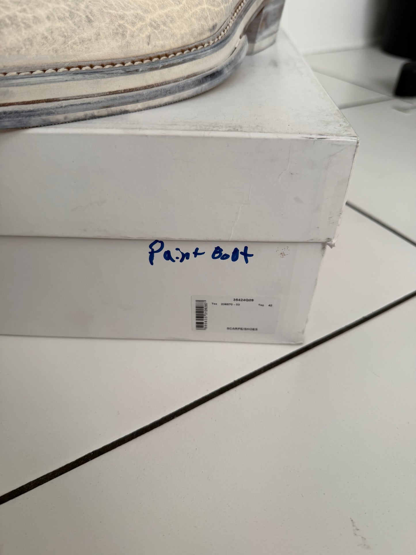 Sample Distressed Cuban Cowboy Boots