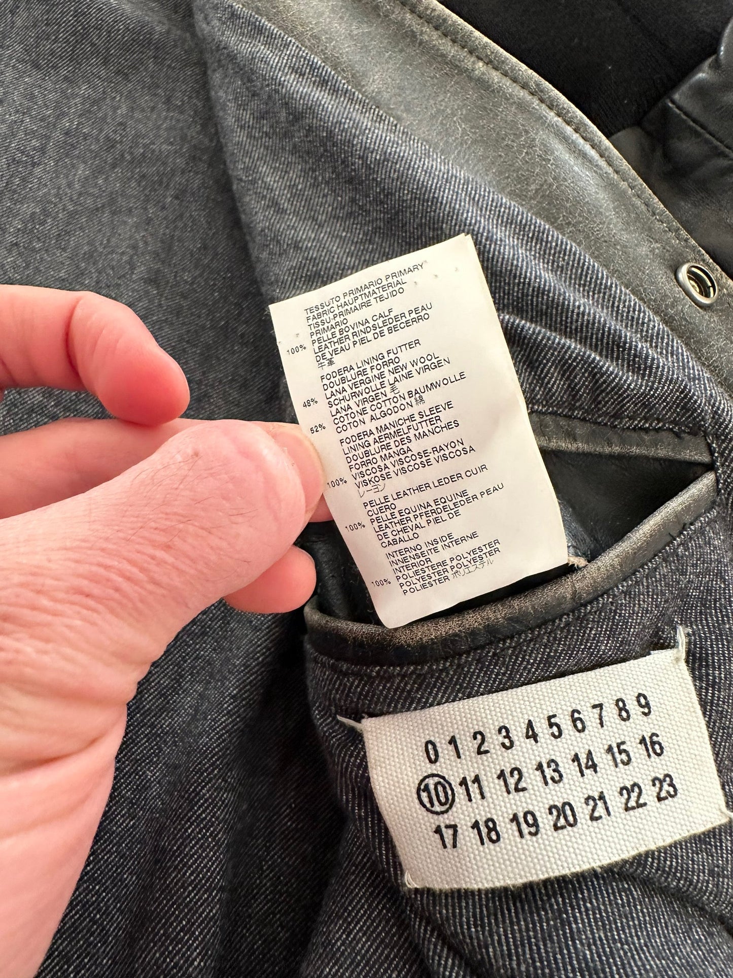 2012 Detachable Washed Leather Jacket