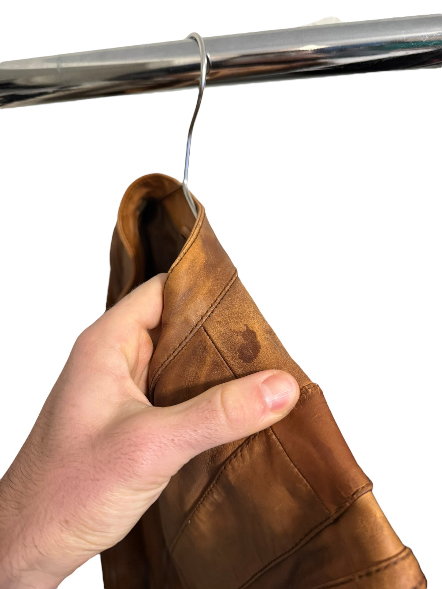 Tom Ford Era Fade Dye Leather Jacket