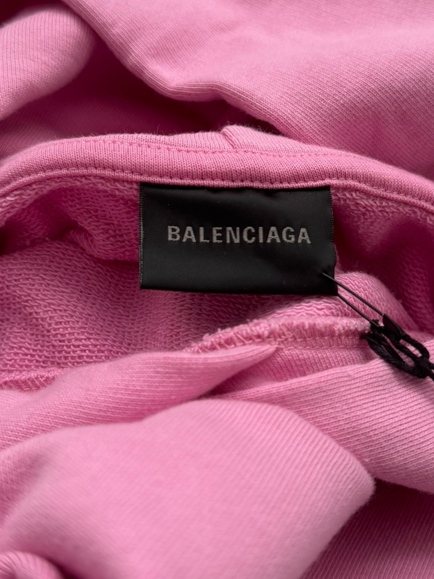 Pink Oversized Embroidered Hoodie