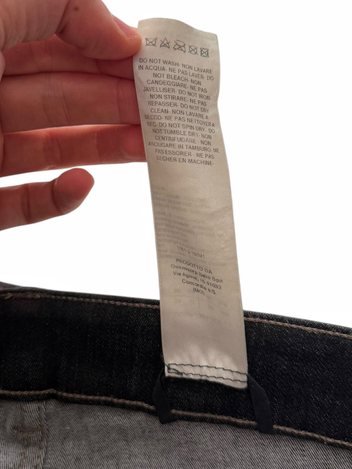 Bruise Tyrone Cut Wax Foil Denim Jeans