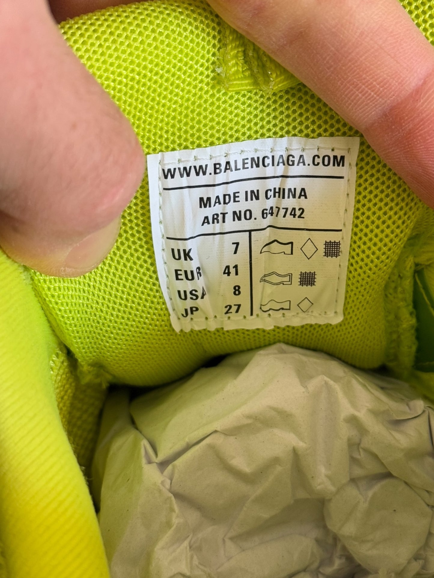 Neon Lime Track Runner