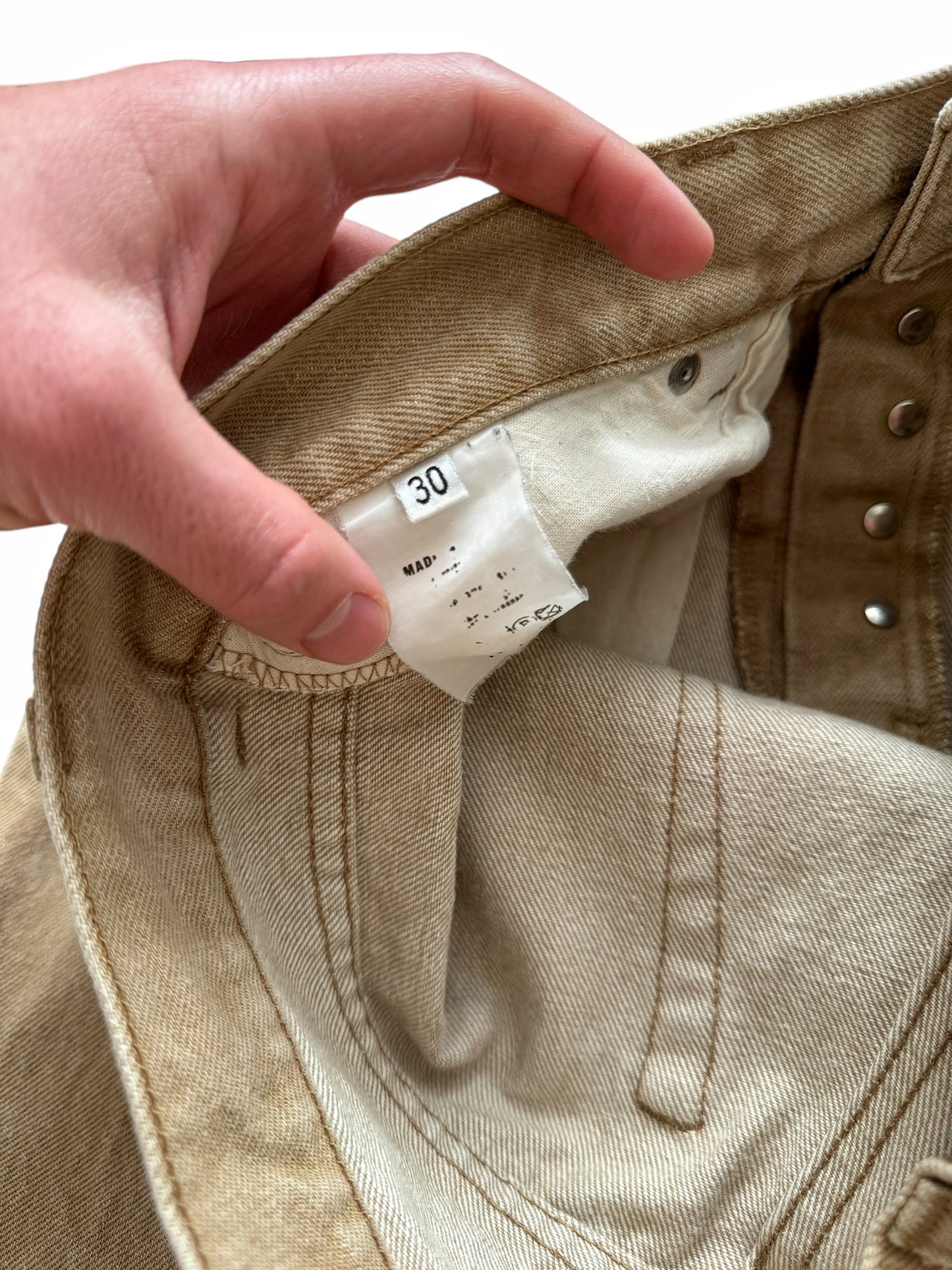 2000’s Sand Classic Raw Denim Cut