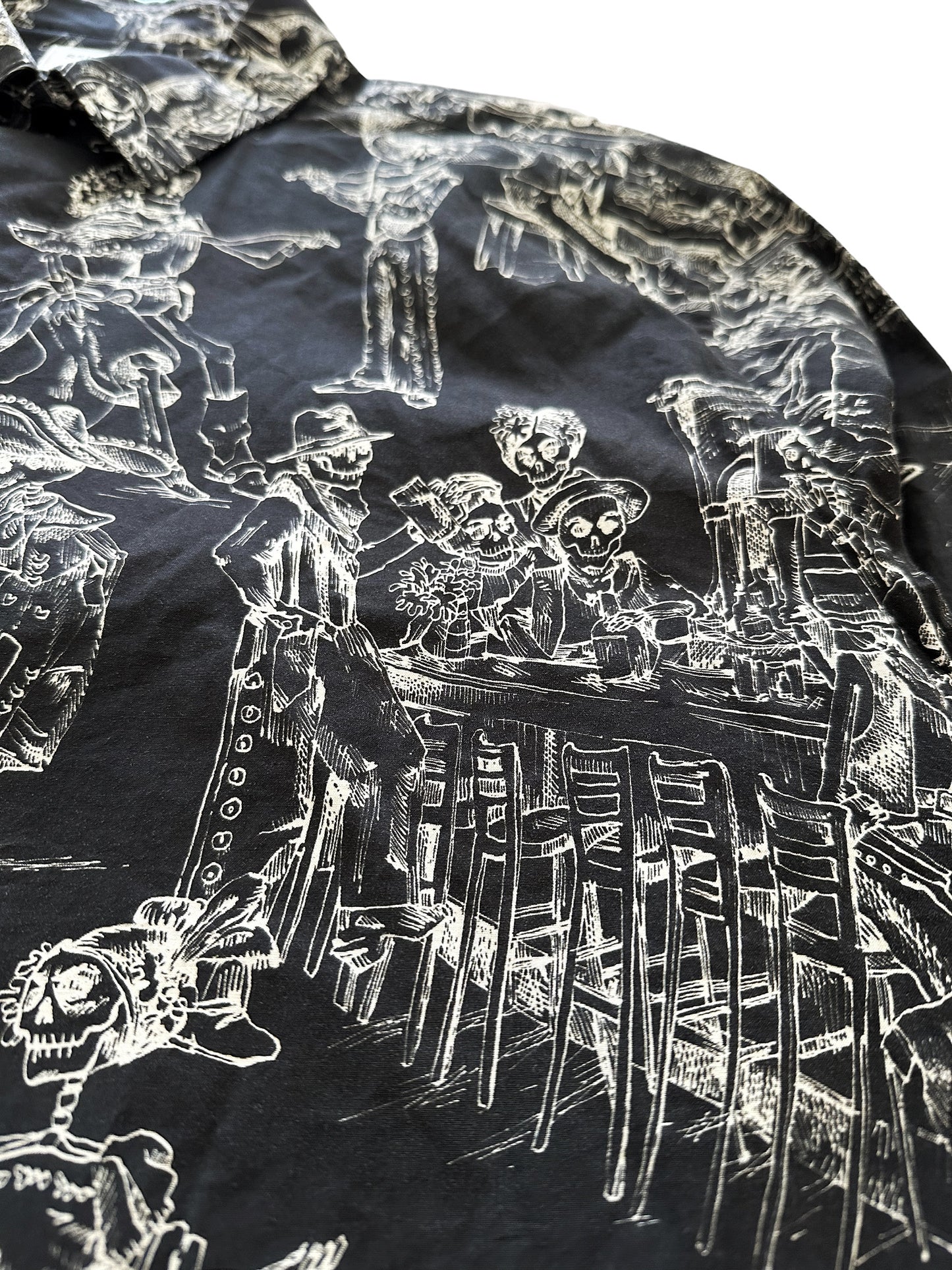 2018 Skeleton Cowboy Saloon Shirt