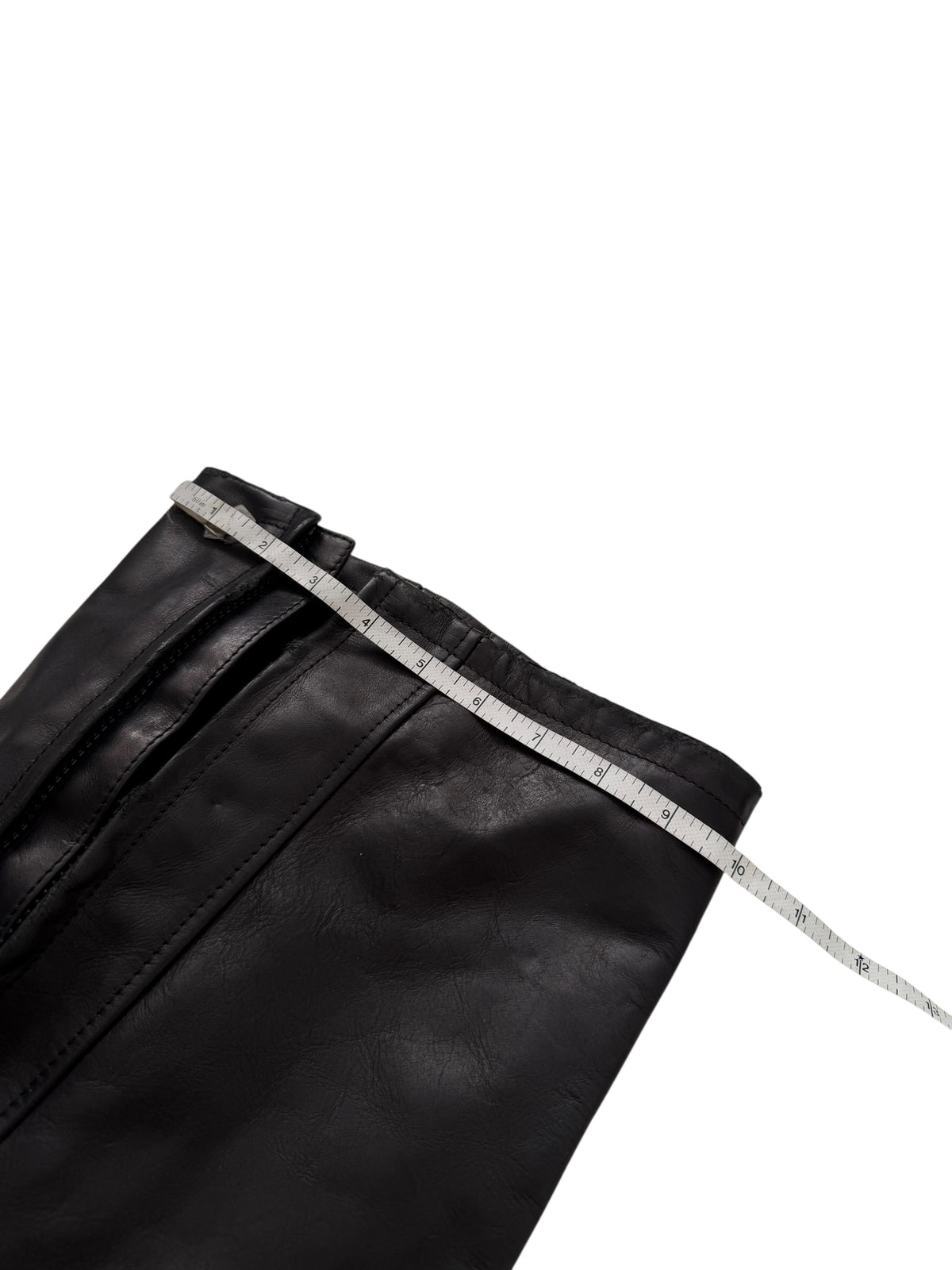 2024 Raw Waist Biker Moto Leather Pants