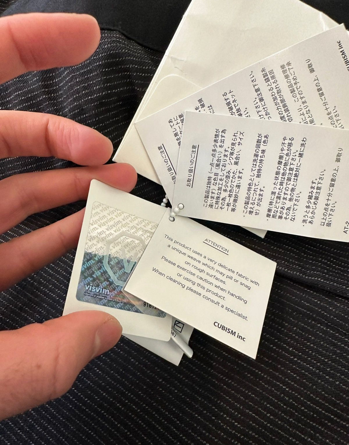 Ruunpe Stripe Kimono Throwover Coat