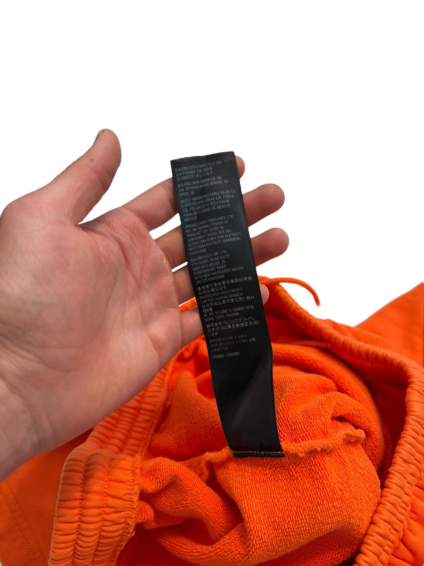 Baggy Orange Logo Shorts