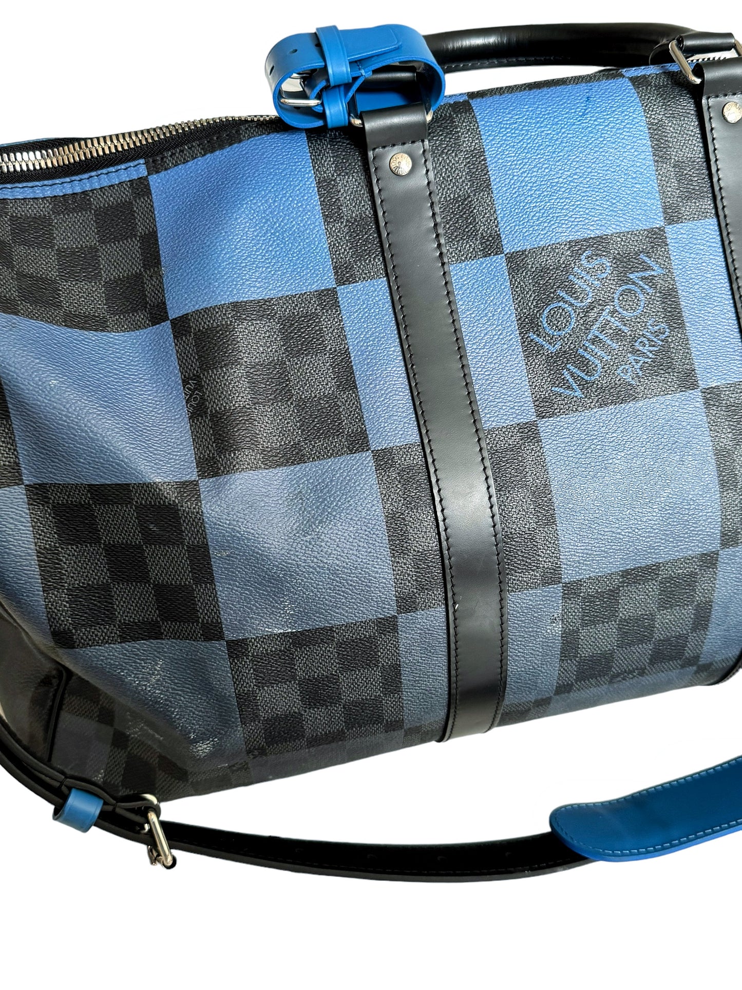 Keepall Bandouliere Bag Giant Damier Graphite Canvas 50 Duffle