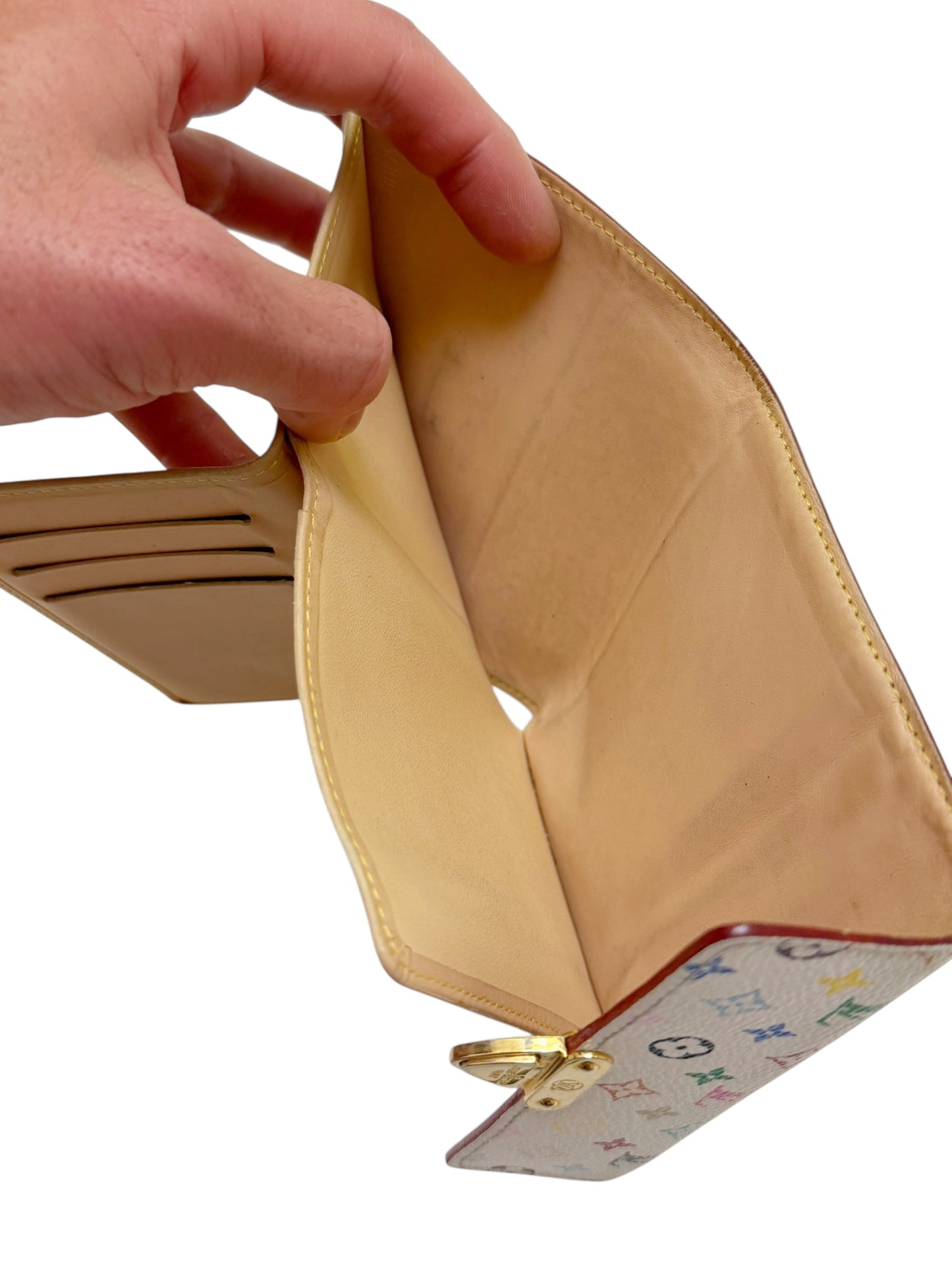 x Takashi Murakami Rainbow Multicolor Monogram Wallet