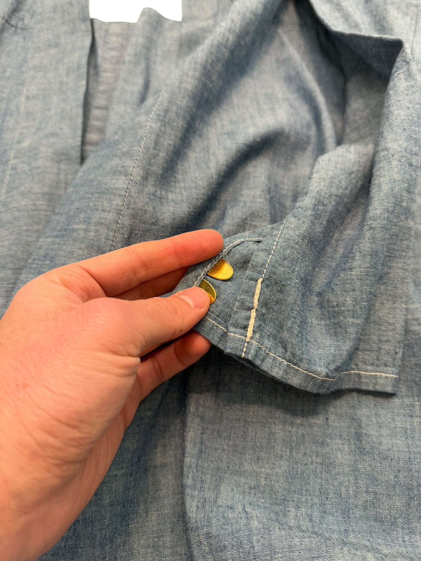Chambray Noragi Throwover Shirt