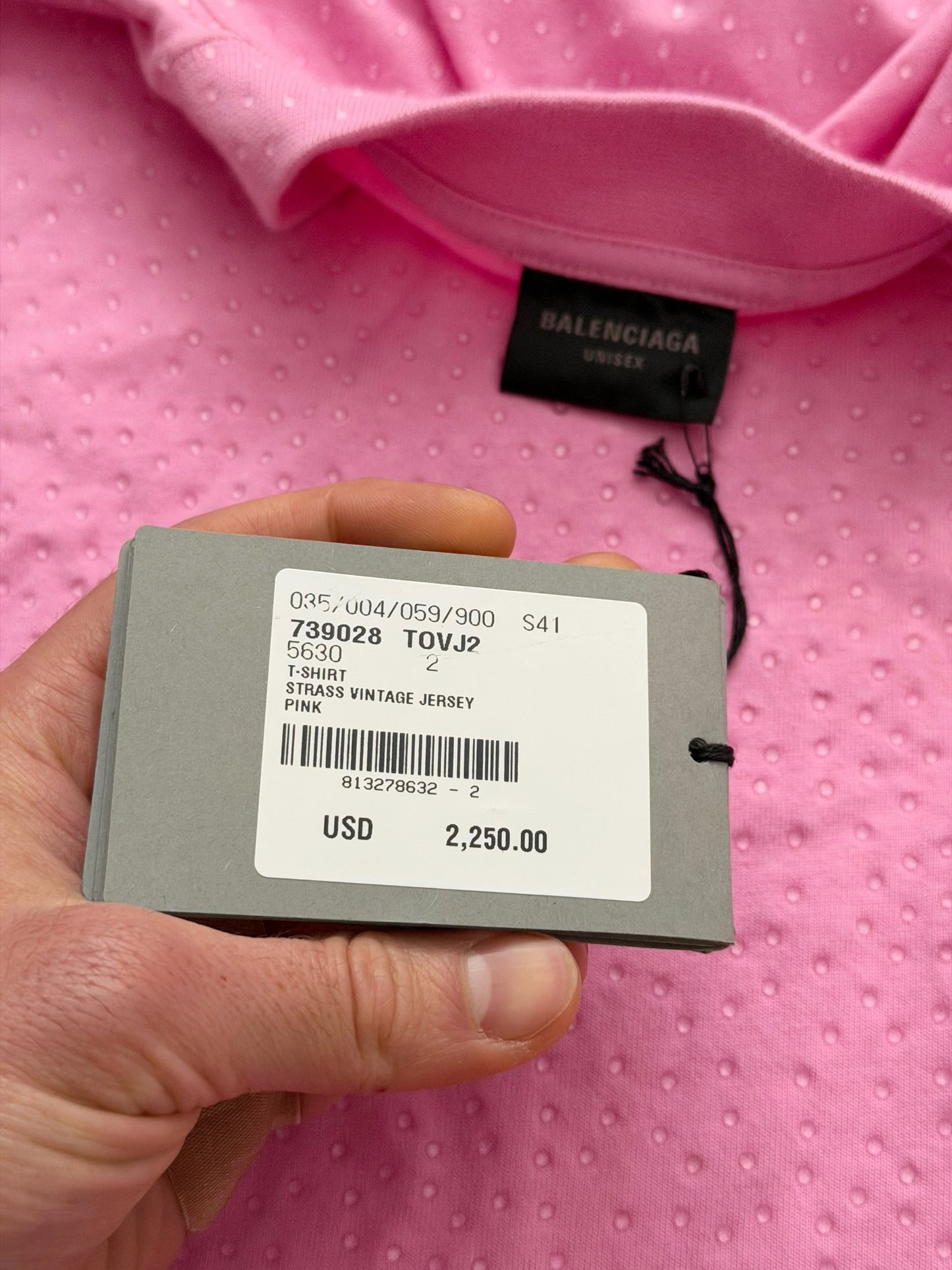 Strass Crystal Bedazzled Jersey Shirt