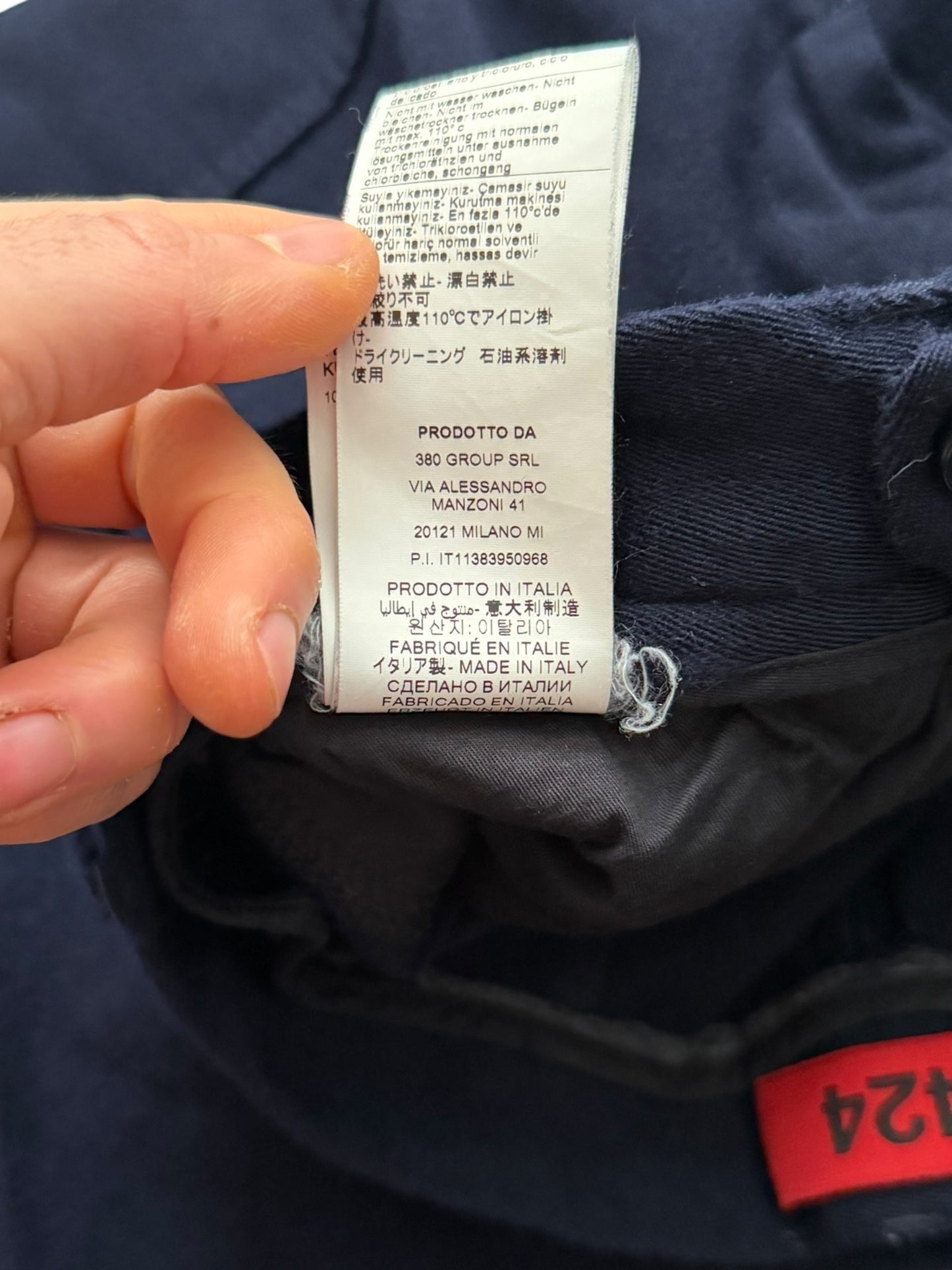 Navy Wool Carpenter Double Knee Pants