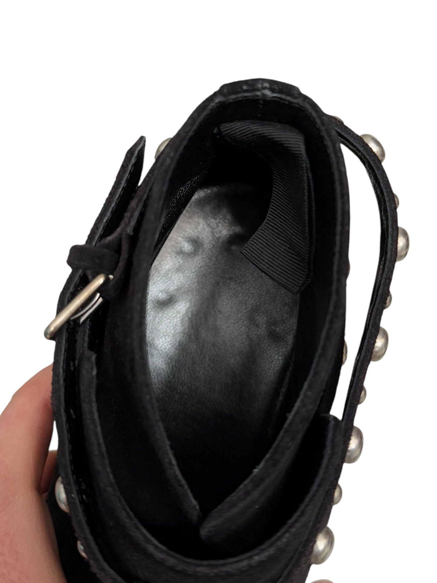 Studded Low Jodhpur Suede Boots