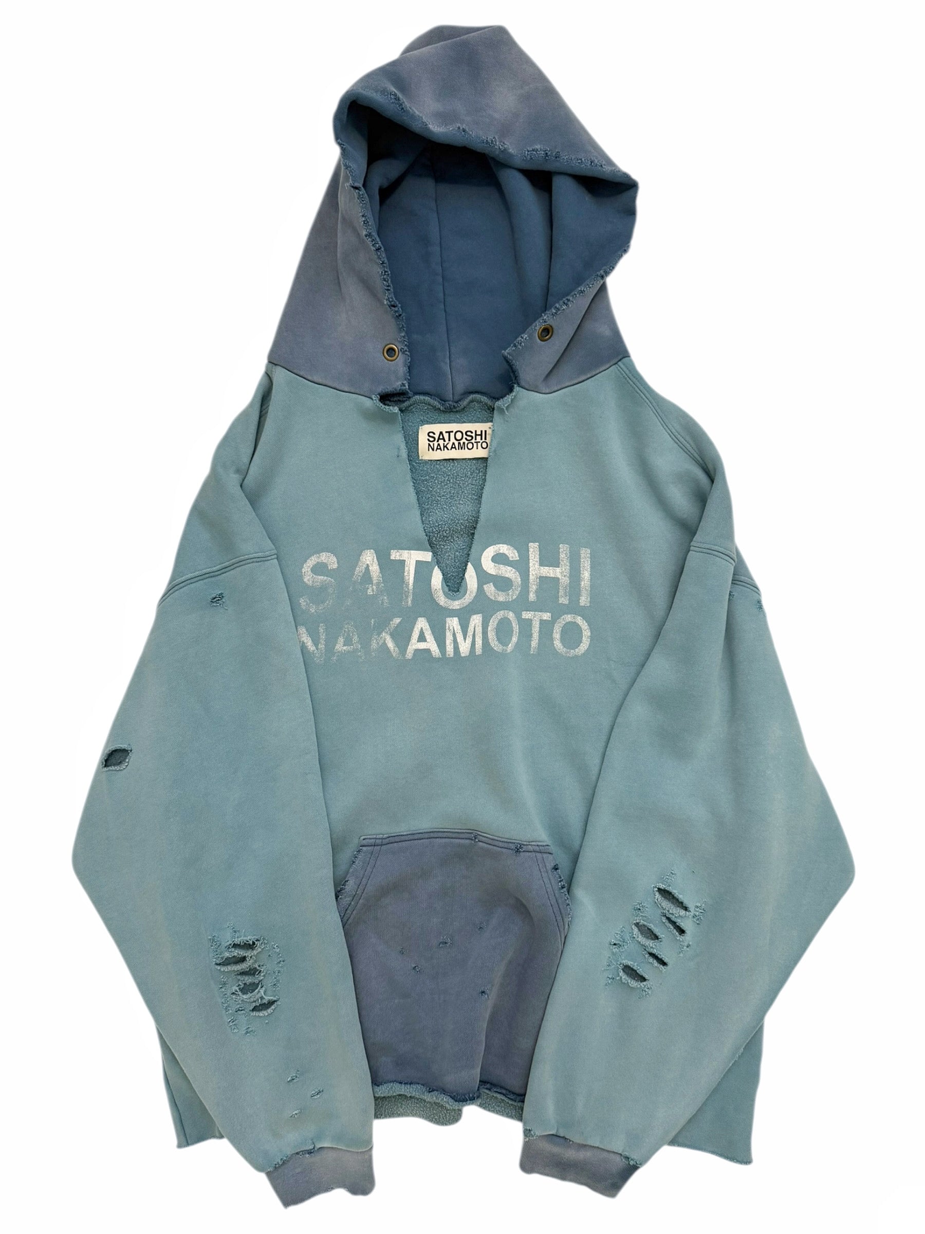 Destructo Faded Distressed Slit Hoodie – Archive Reloaded
