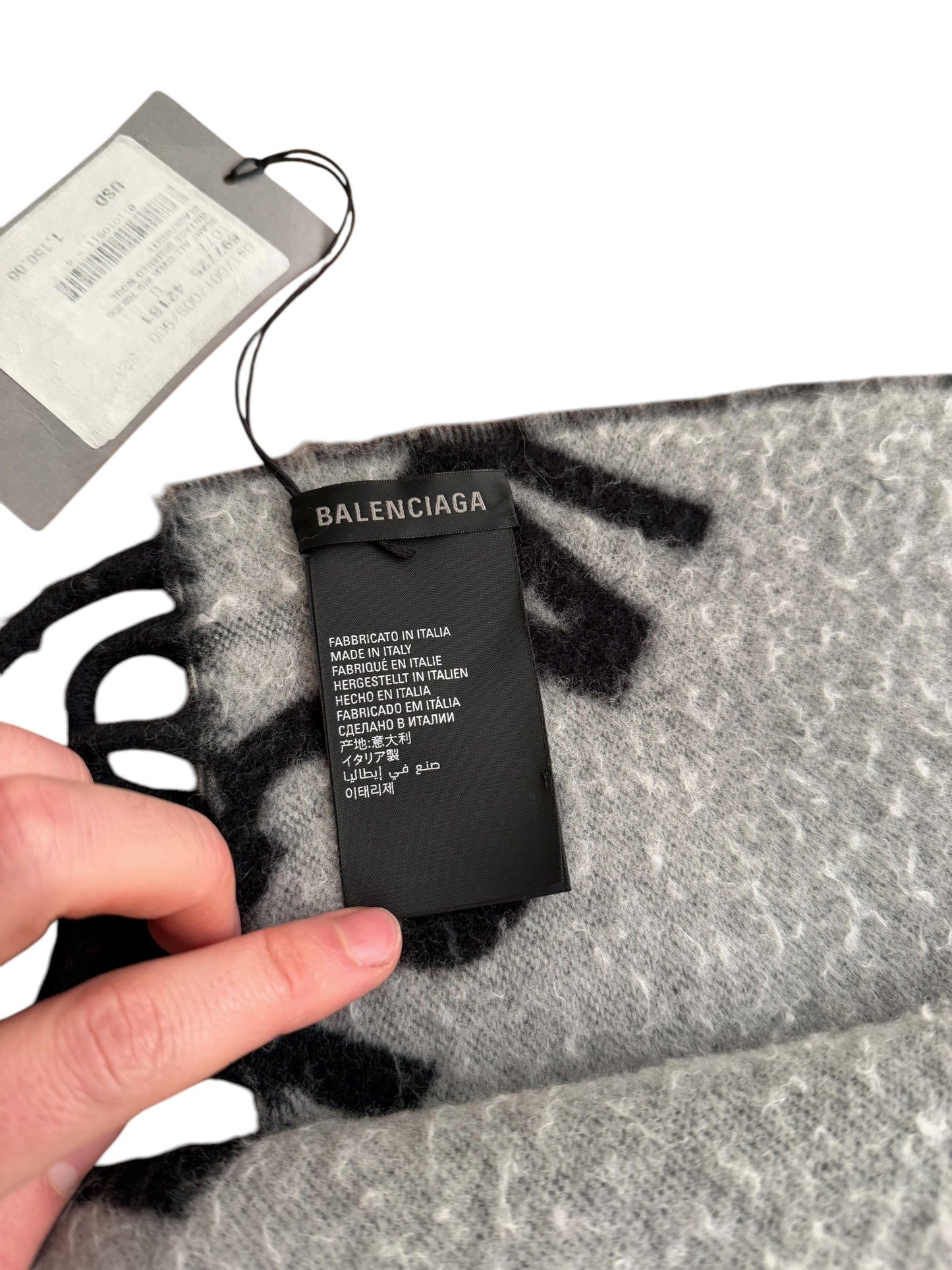 Giant Wool Allover Scarf