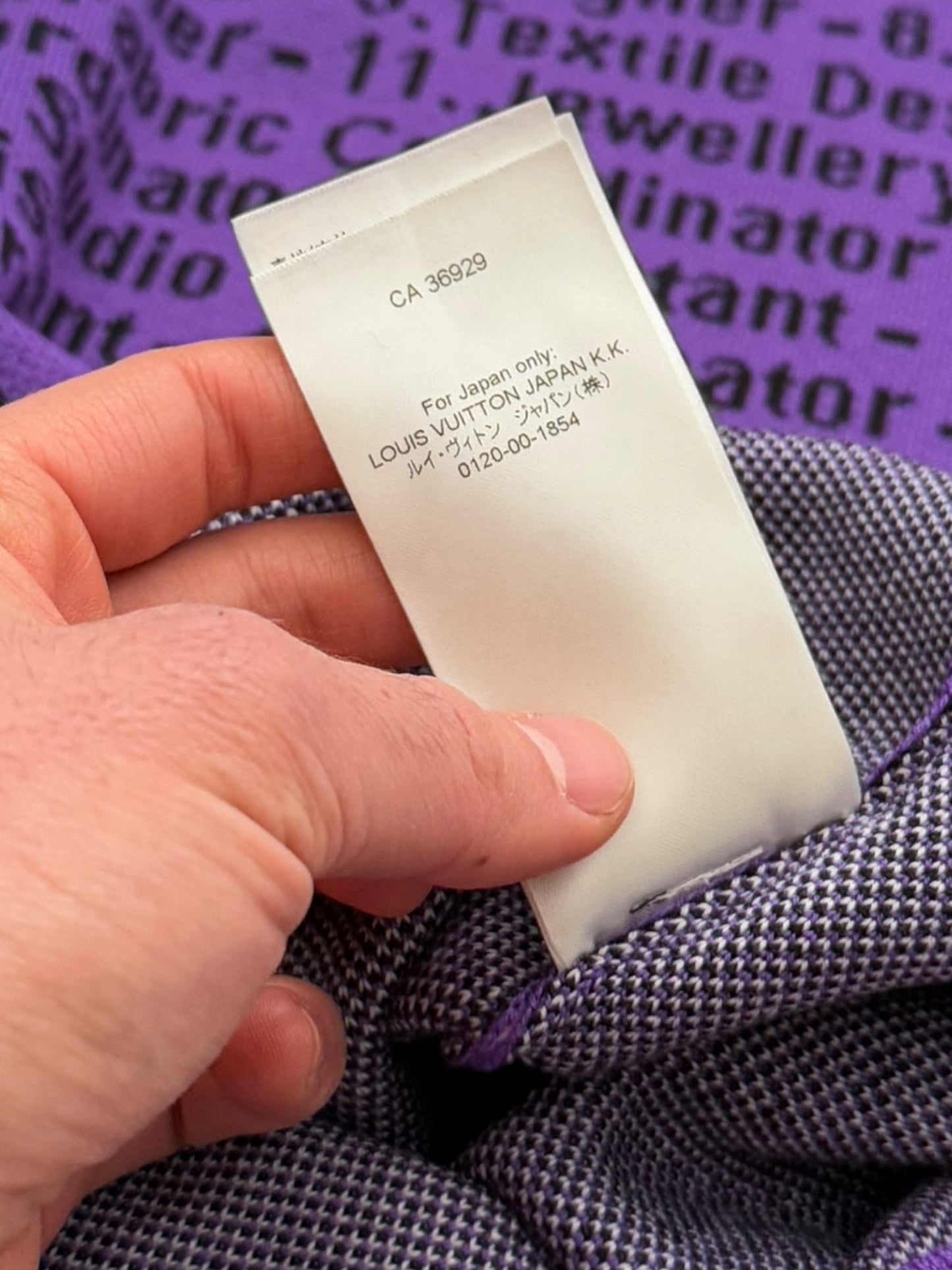 2020 Virgil Silhouette Studio Jacquard Purple Sweater