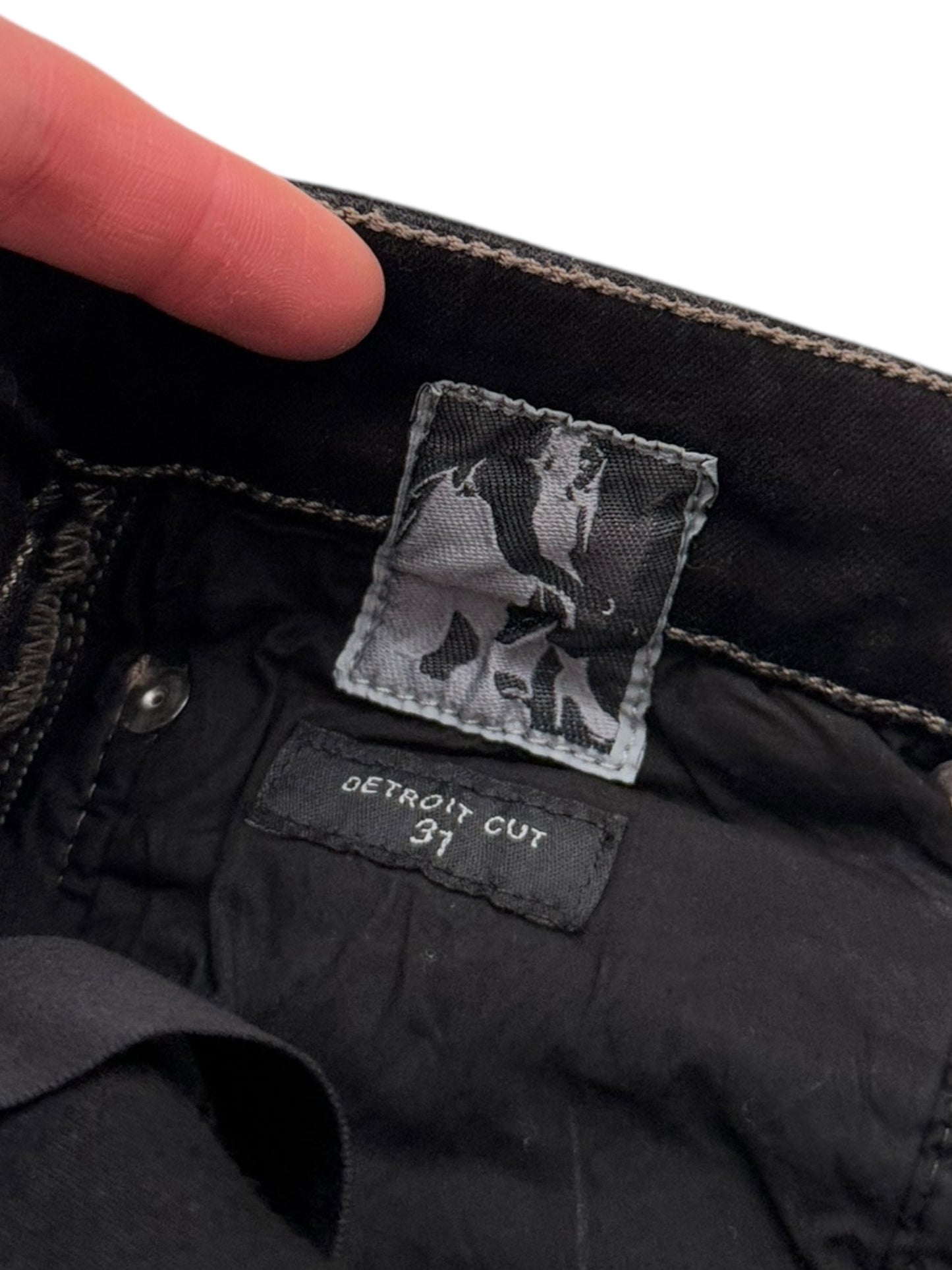 Black Detroit Wax Denim