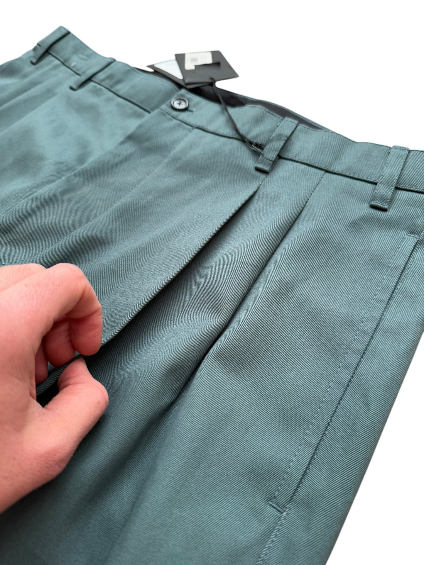Baggy Green/Blue I <3 You Trouser