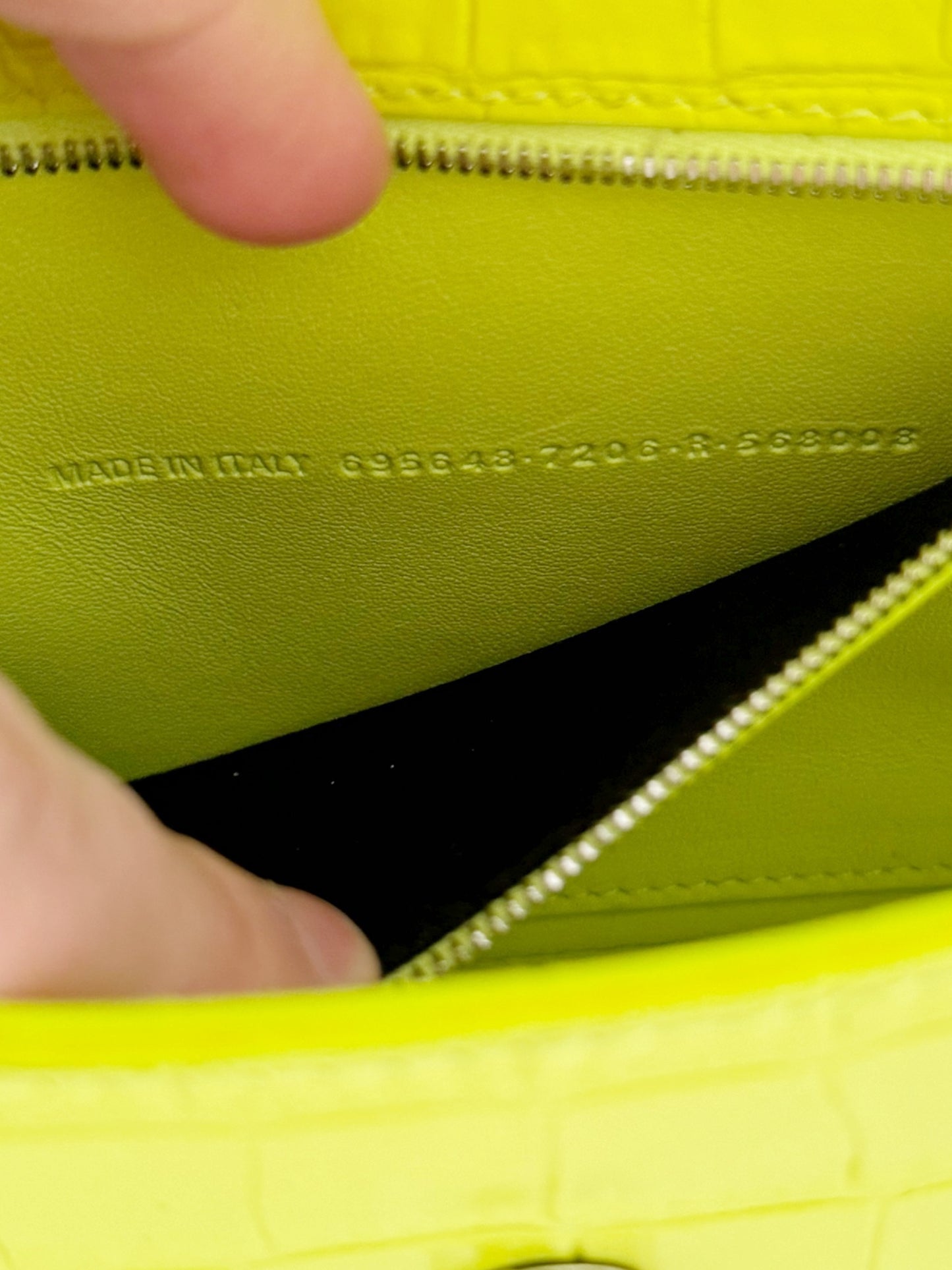 Croc Neon Green XX Medium Flap