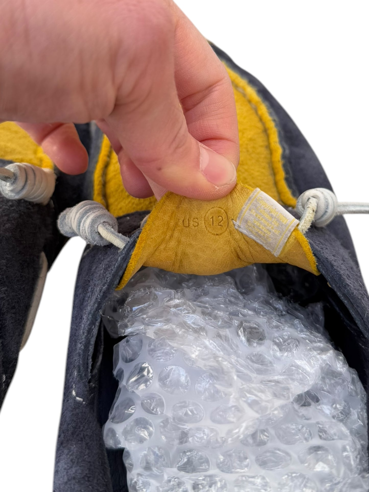 Blue Yellow Hockney Loafer Suede Shoe