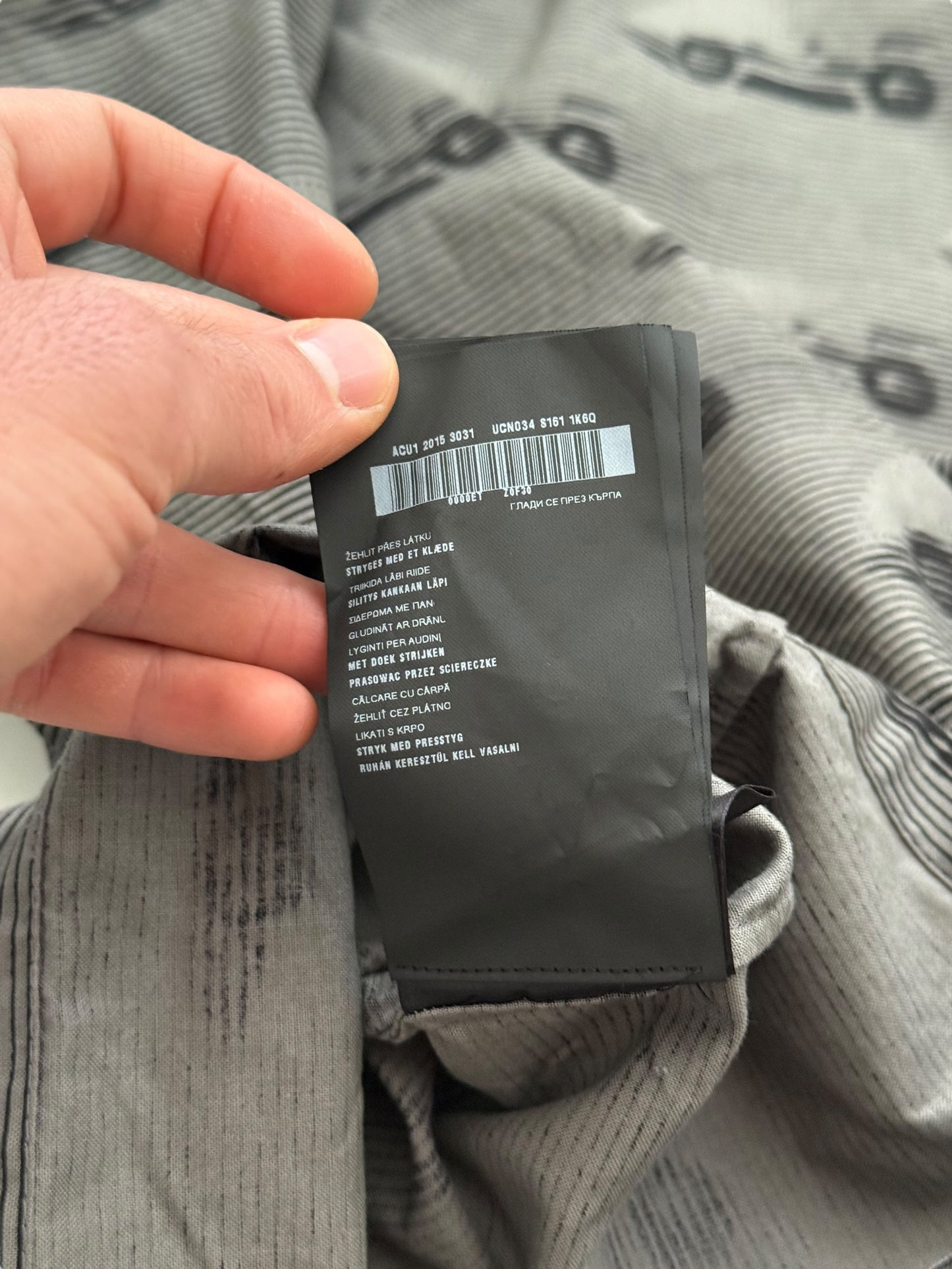 SS15 F1 Racecar Blur Print Zip Jacket