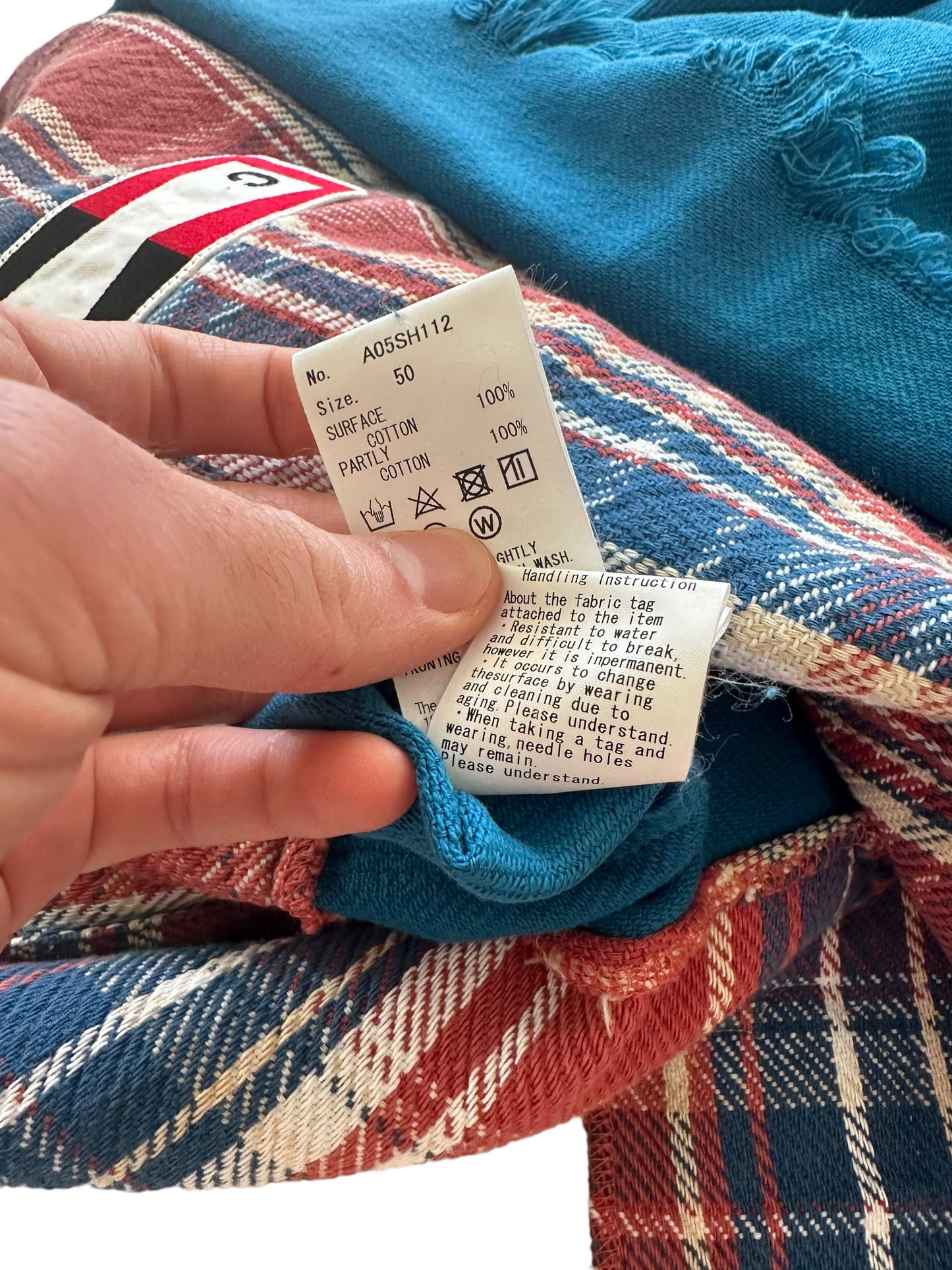 2021 Reconstructed Distressed Layered Flannel