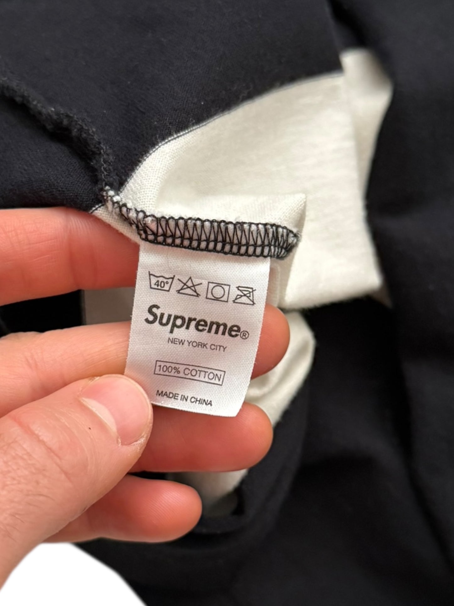 Stripe Cut Sew Pocket Shirt