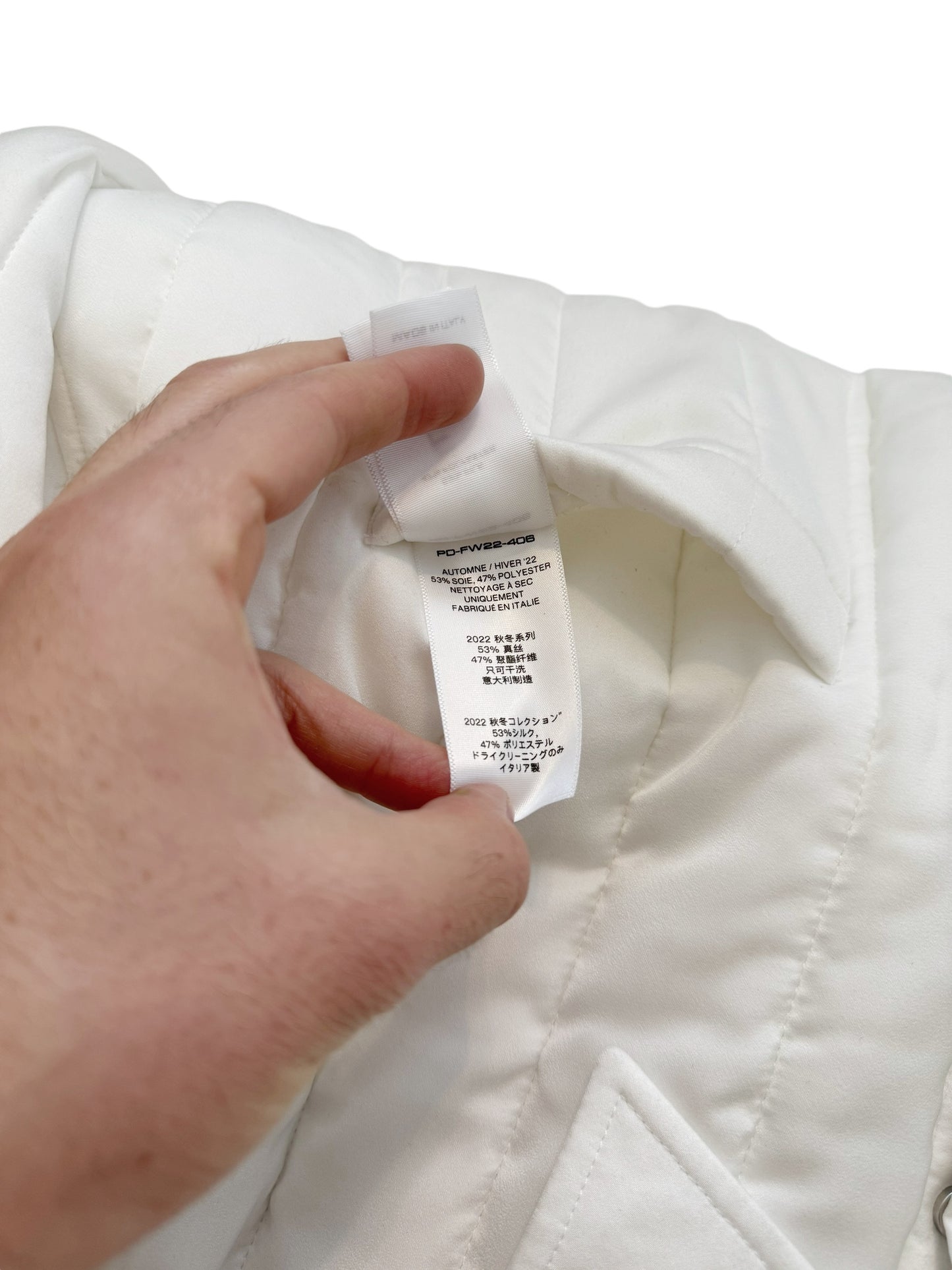 Silk Poly Quilted Big Shirt