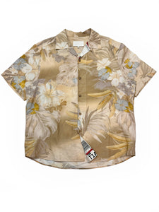 Linen Hawaiian Barcode Shirt