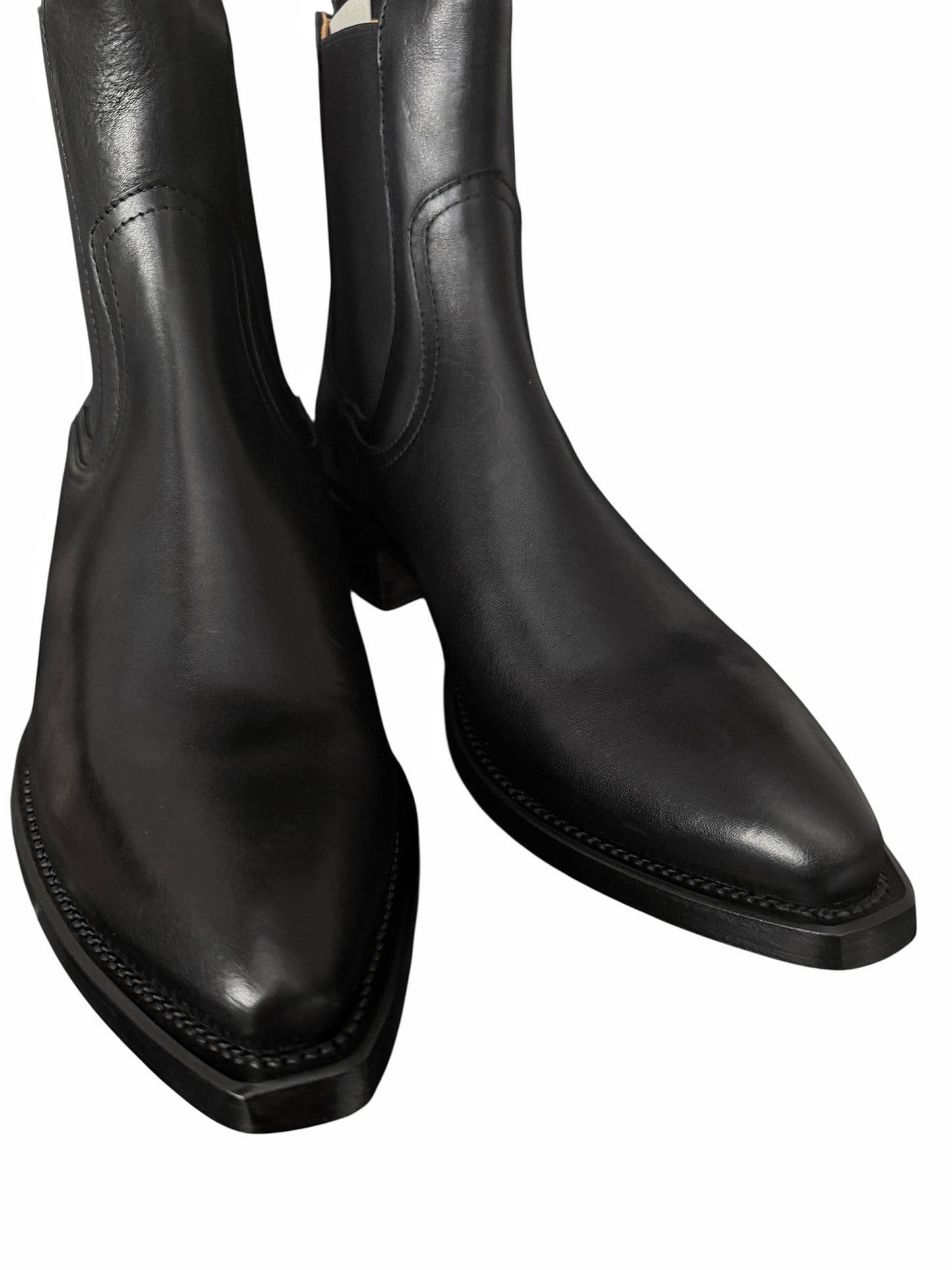 Black Cowboy Chelsea Boot