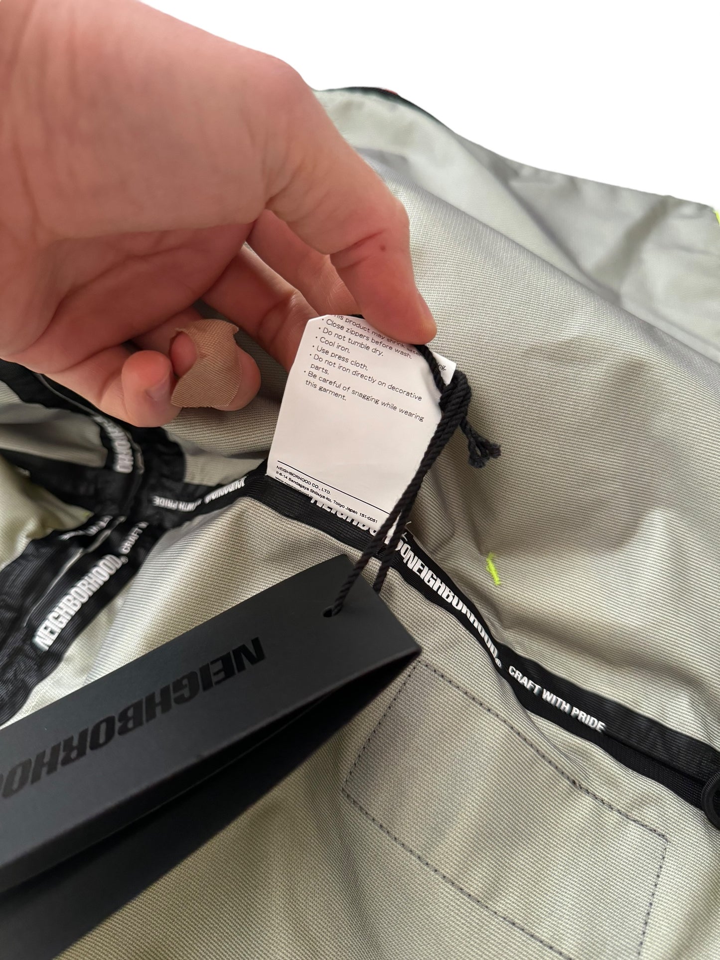 Taped Tech Mountain Parka Neon