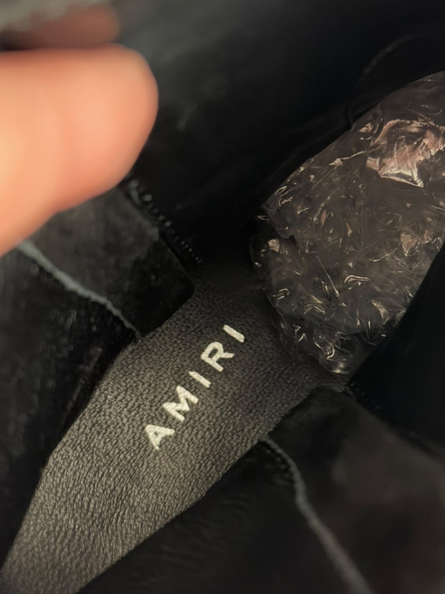 Zip Stacking Suede Black Boot