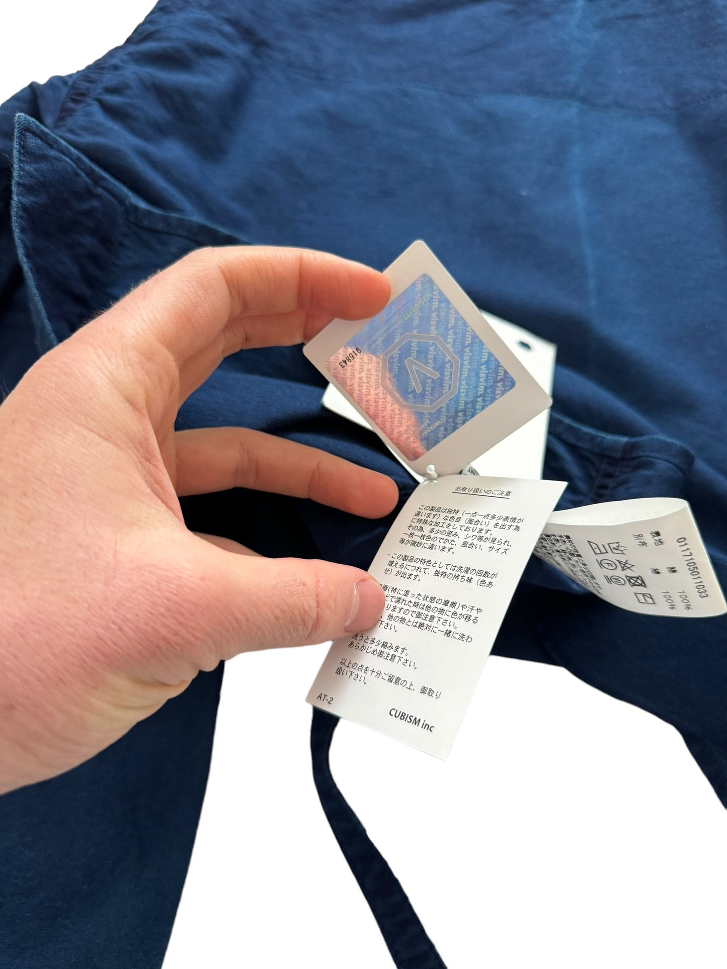 Indigo Dye Throwover Shirt