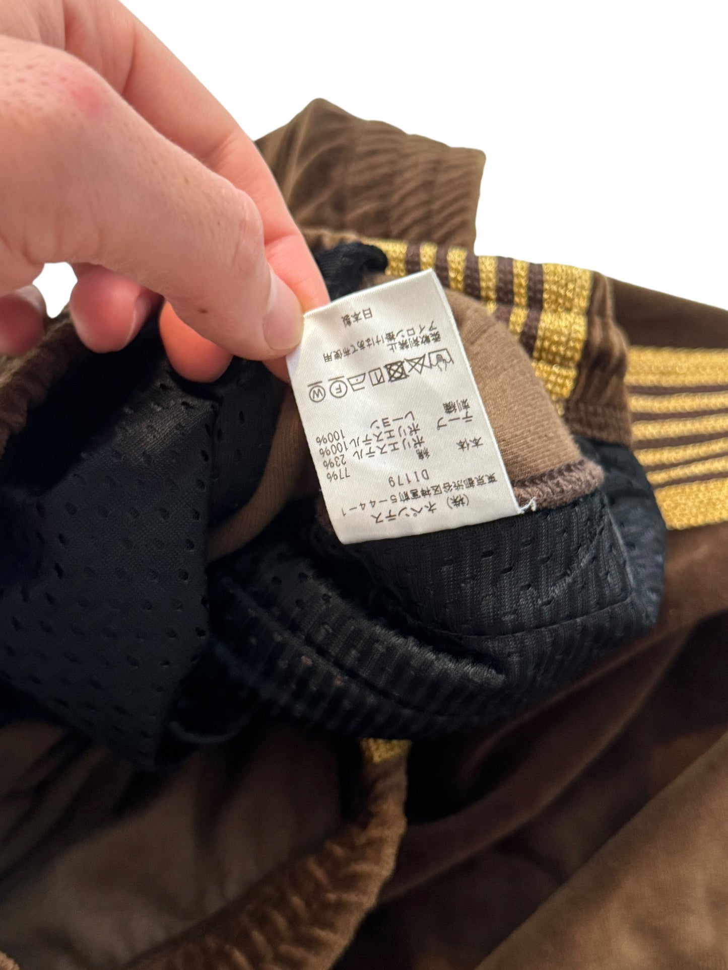 Brown Velour Track Pant