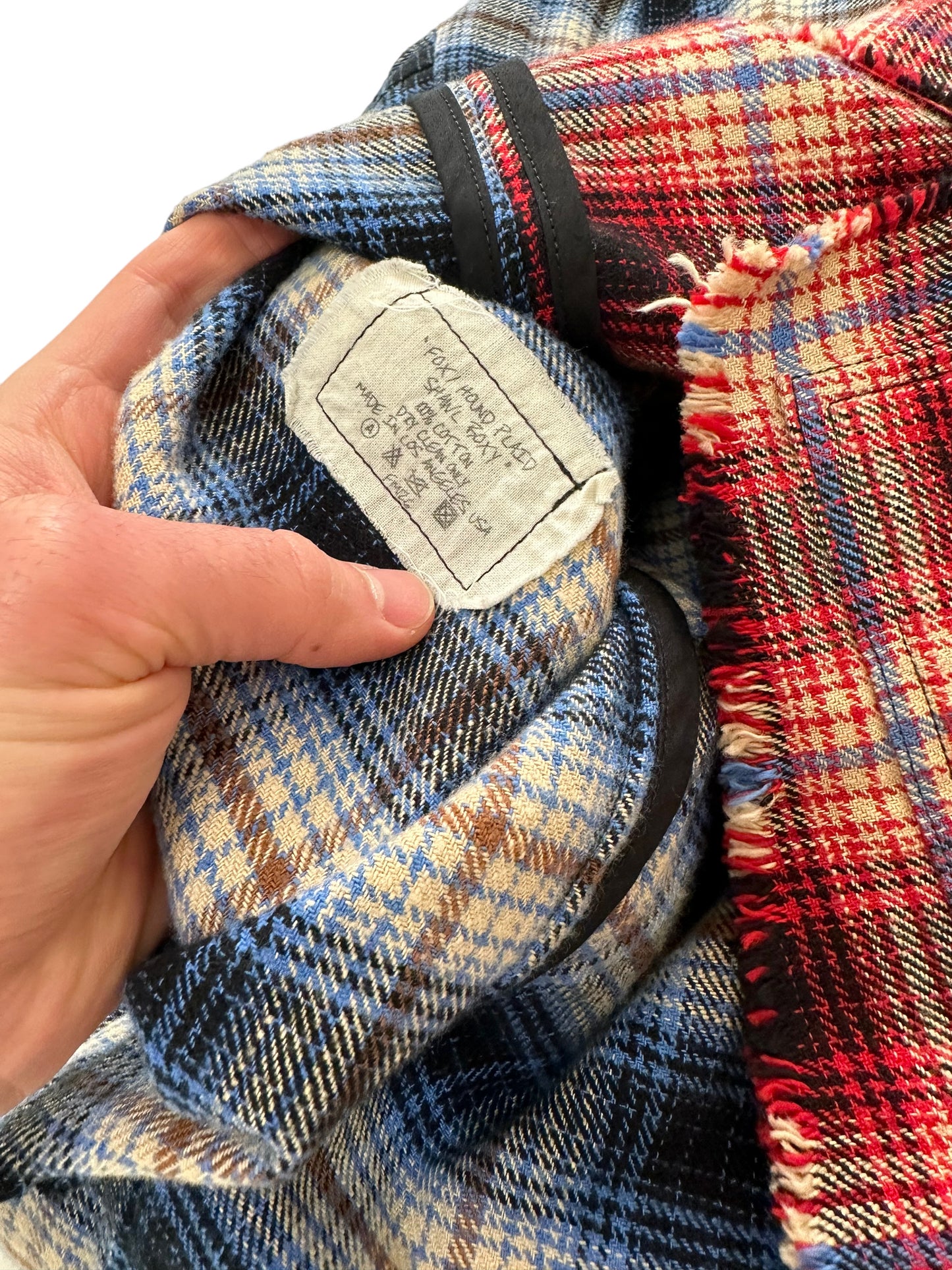 Heavy Split Blue/Red Fox Hound Flannel