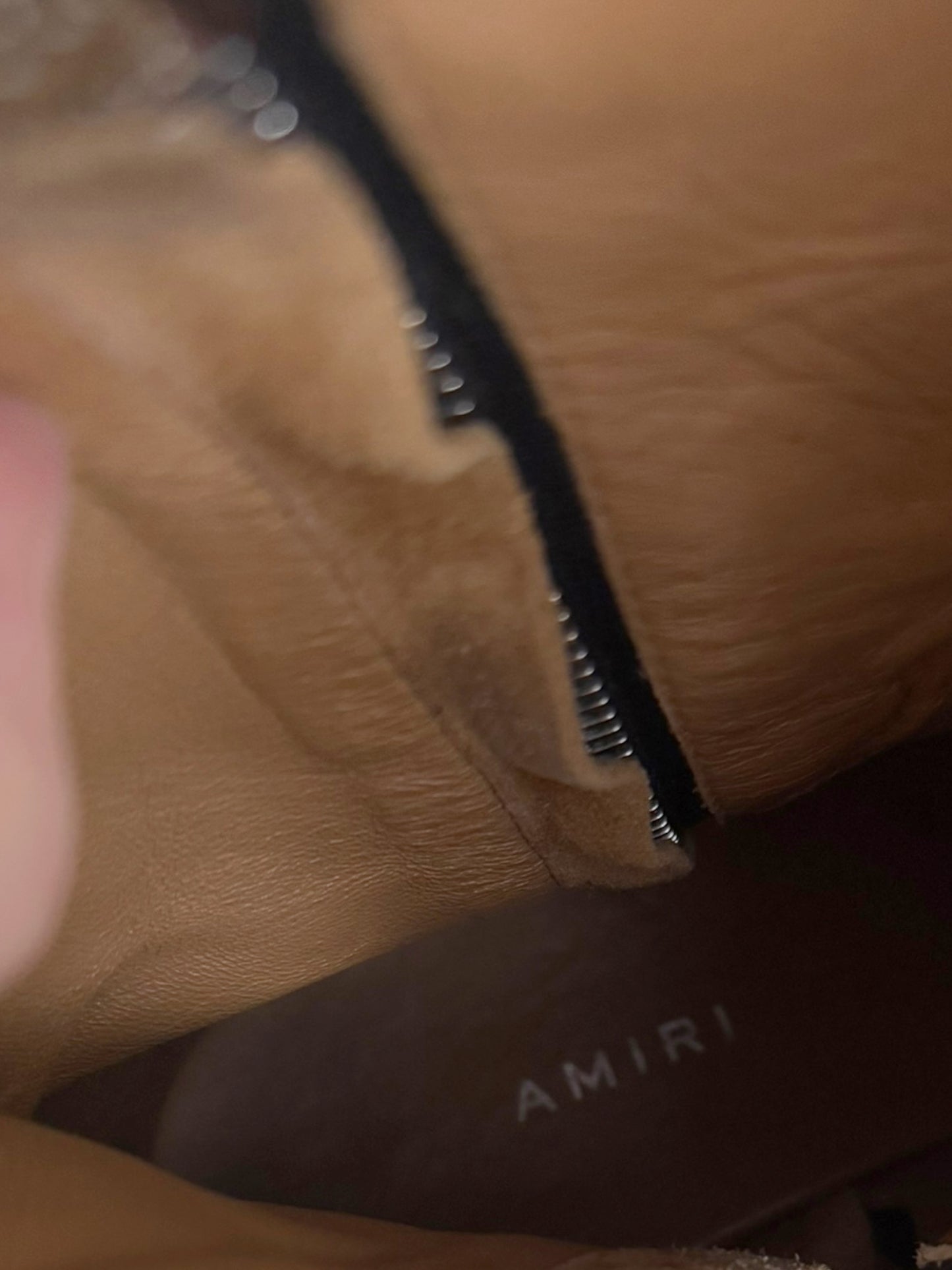 Sand Stacked Double Zip Moto Boot