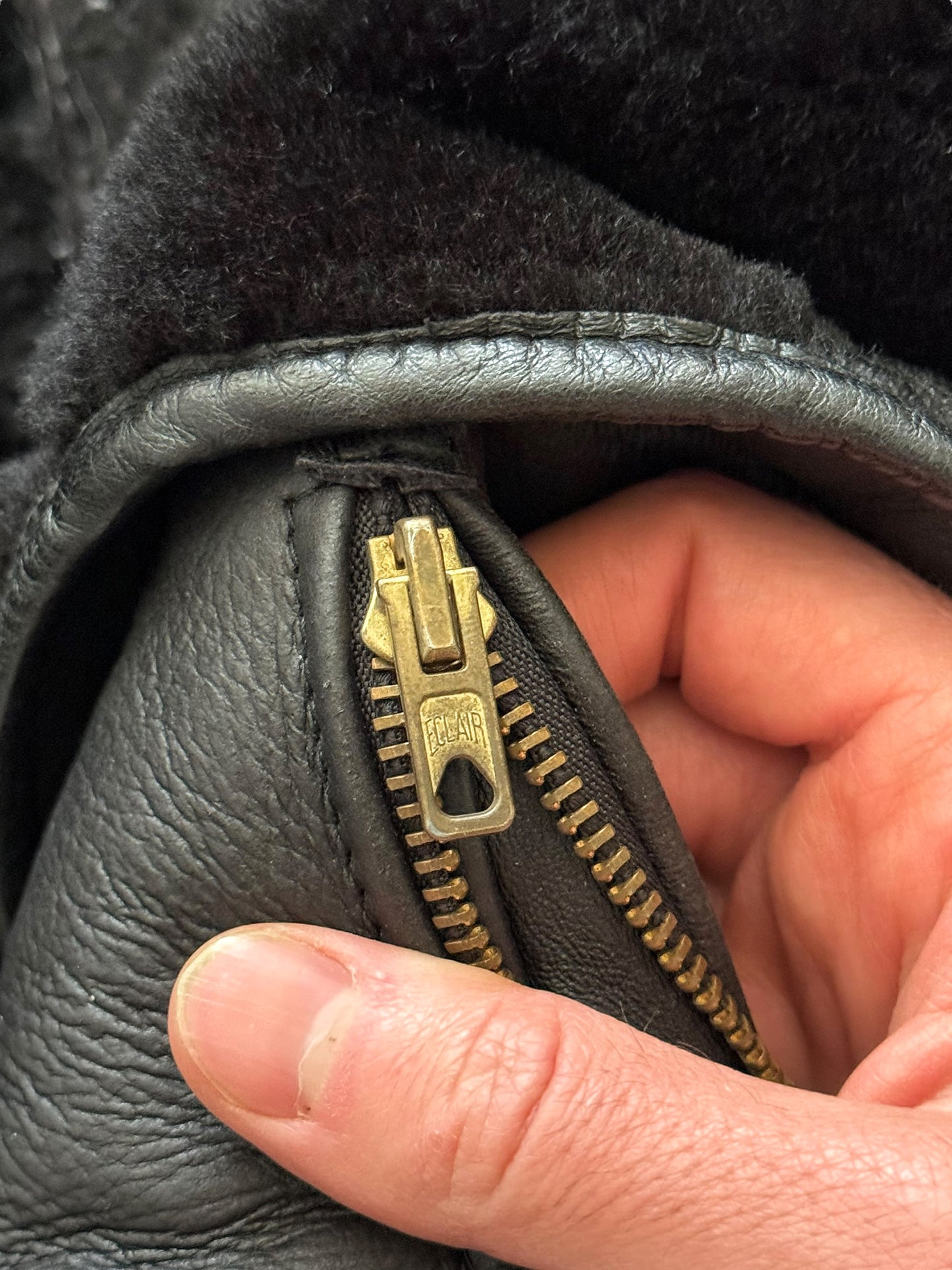 1980’s Sheep Skin Shearling Buttons Jacket