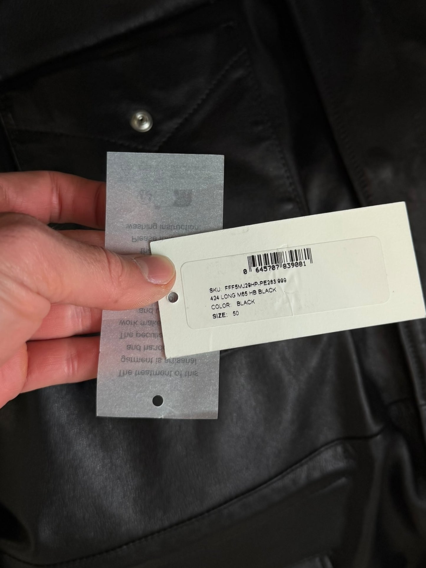 x Hoorsenbuhs M65 Leather Shearling Sterling Silver Hardware Coat