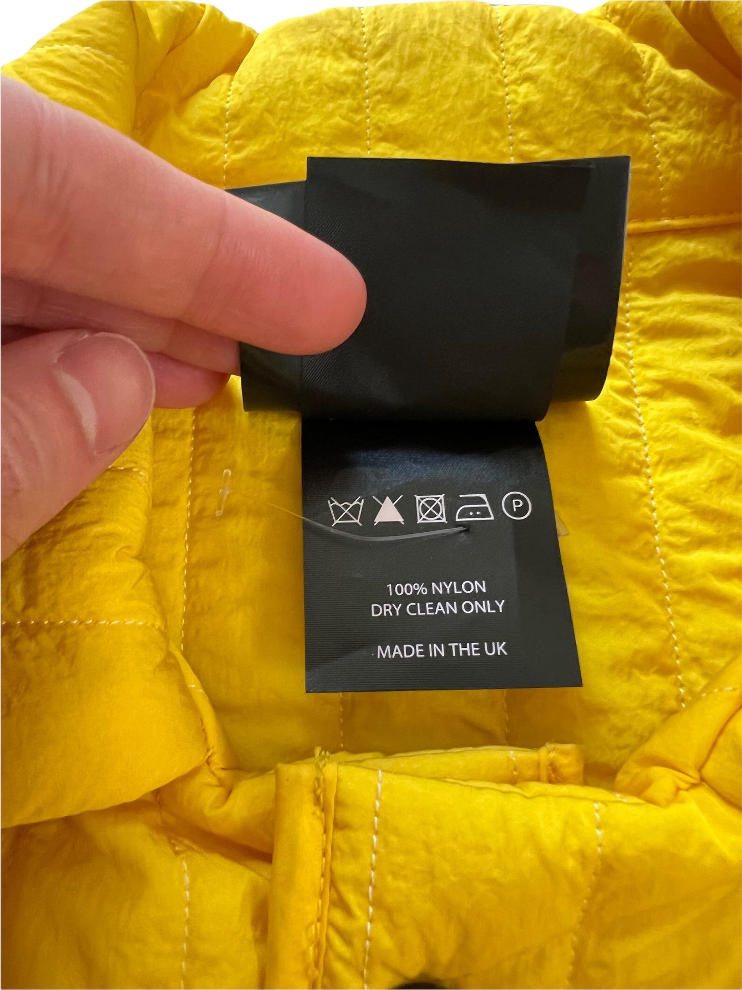 SS16 Yellow Quilted Work Jacket