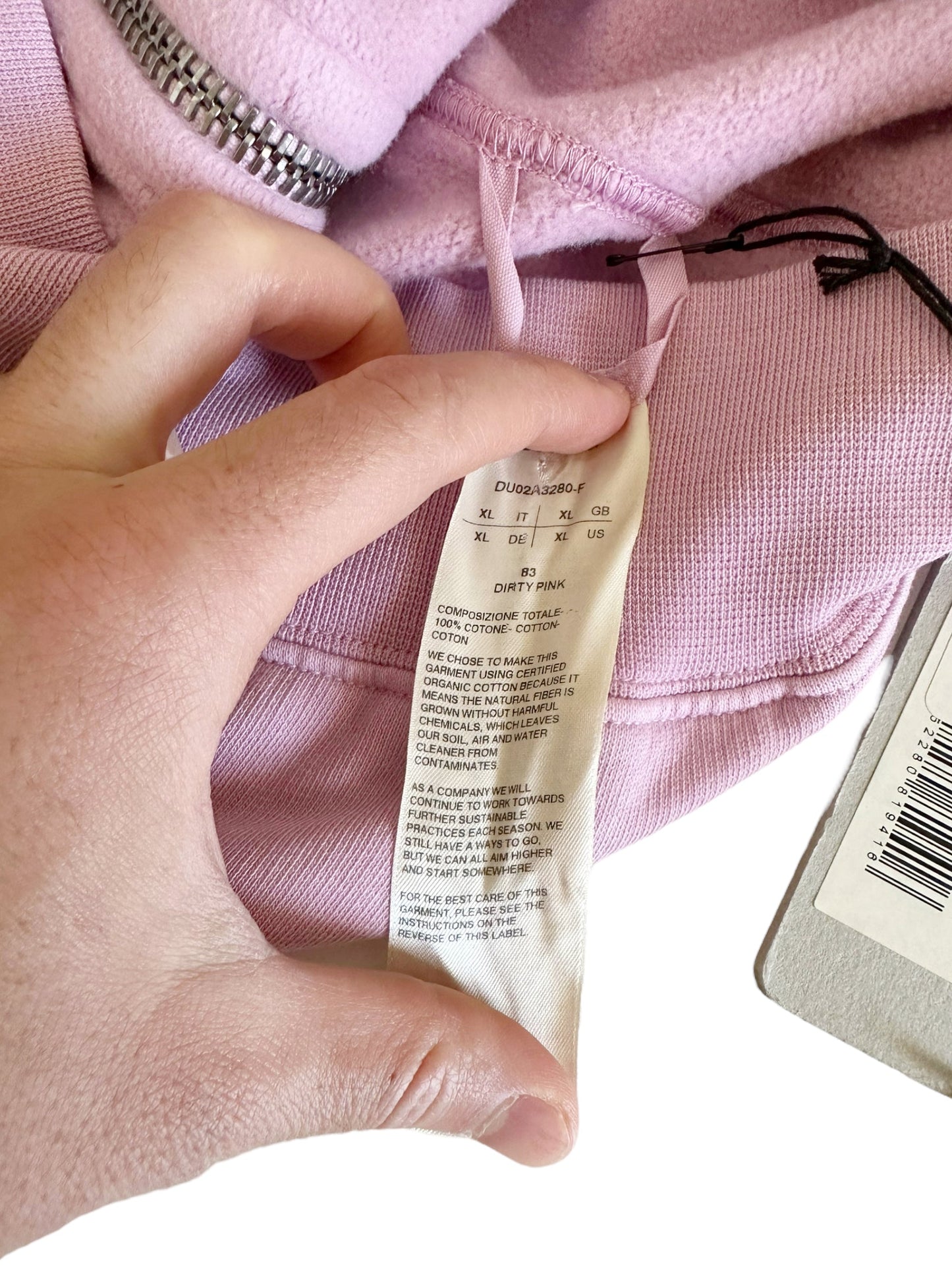 Dirty Pink Gimp Full Zip Hoodie